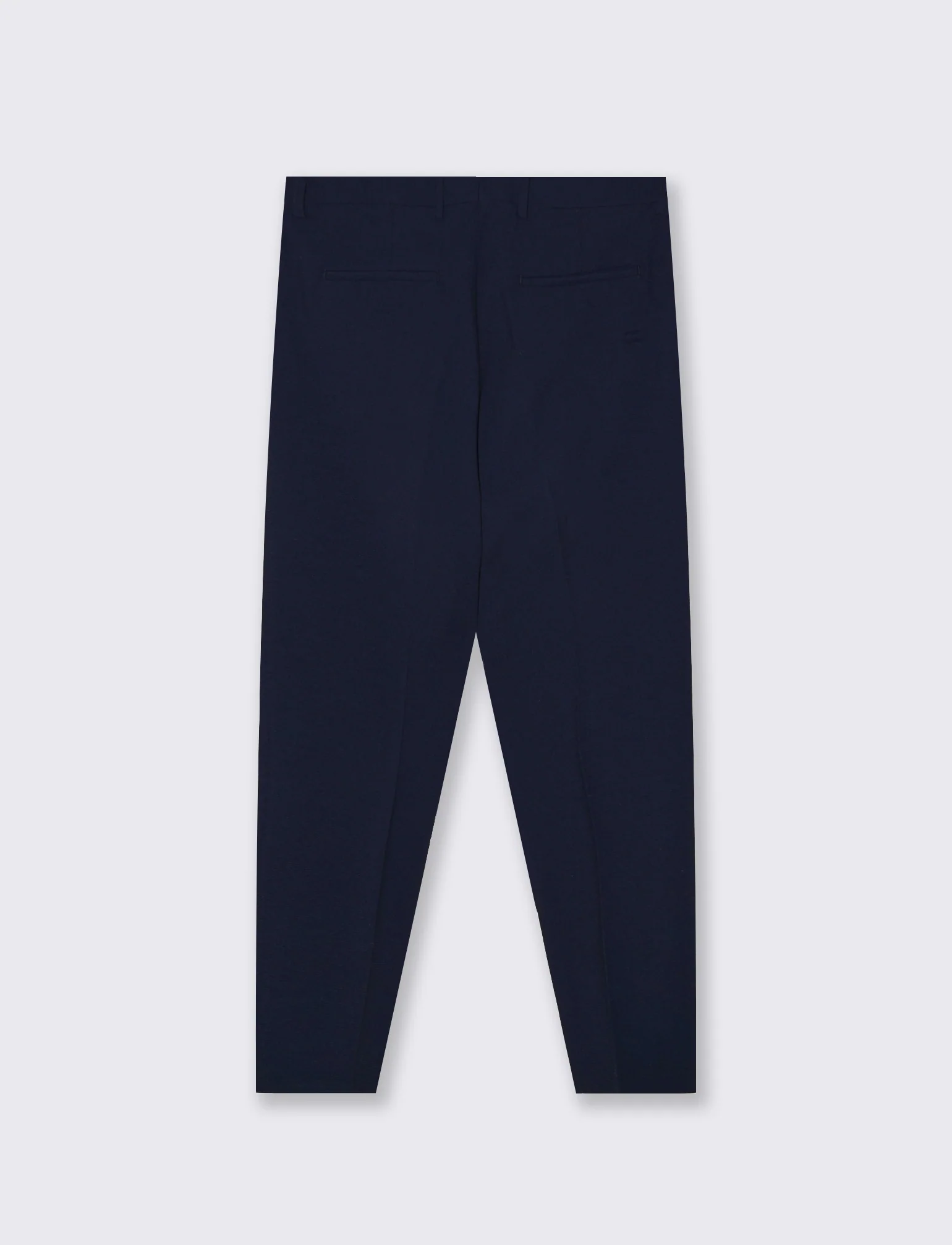 Pantaloni Micro Waffel Formali Fit - Blu