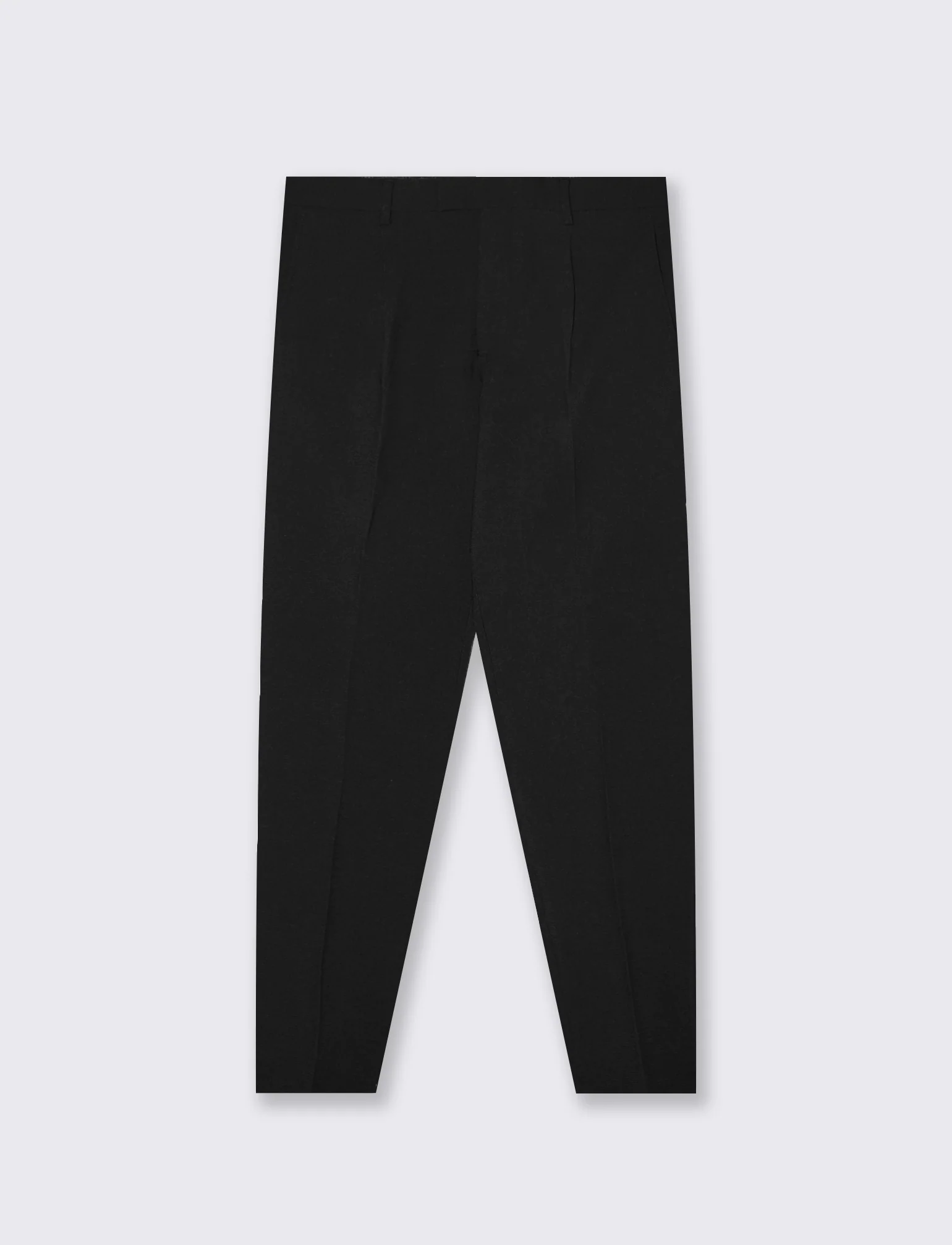 Pantaloni Micro Waffel Formali Fit - Nero