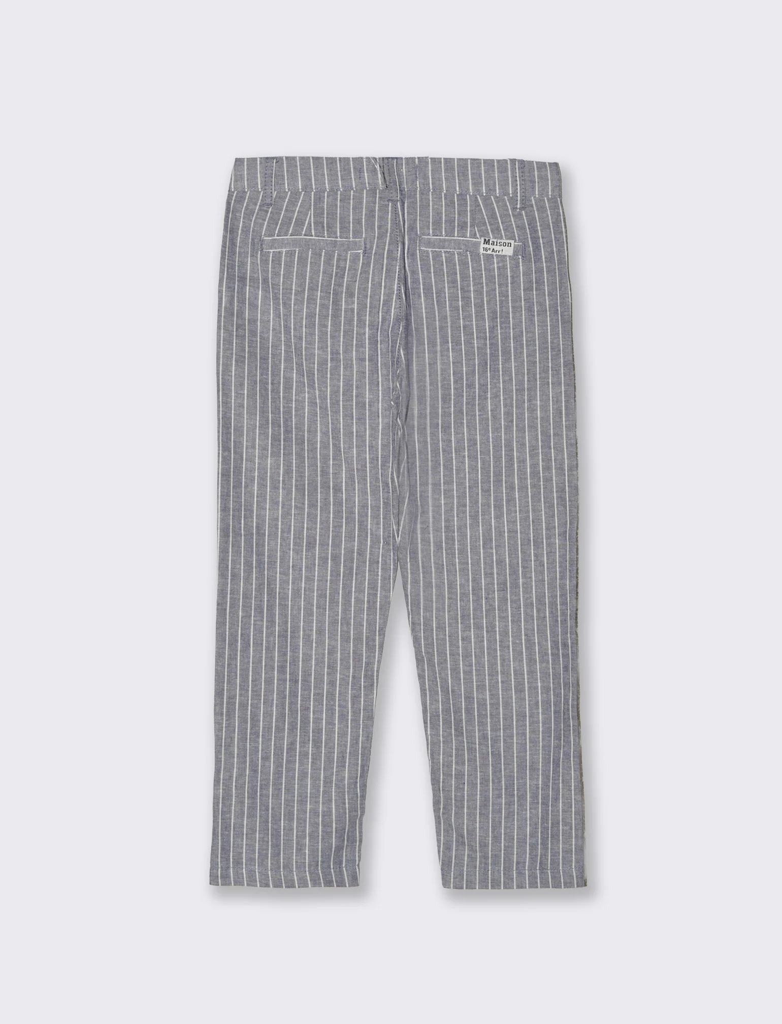 Pantaloni Misto Lino con Eleganza e Comfort - Blu - Image 3