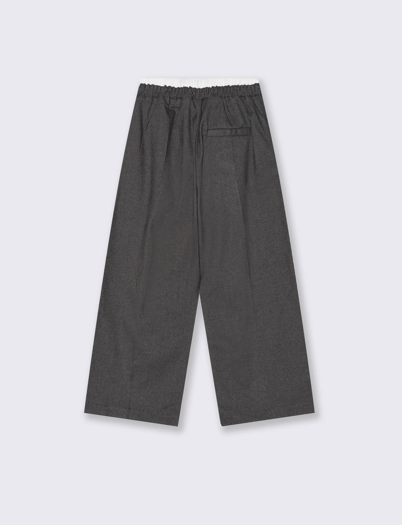 Pantaloni modello gamba larga. - Grigio - Image 2