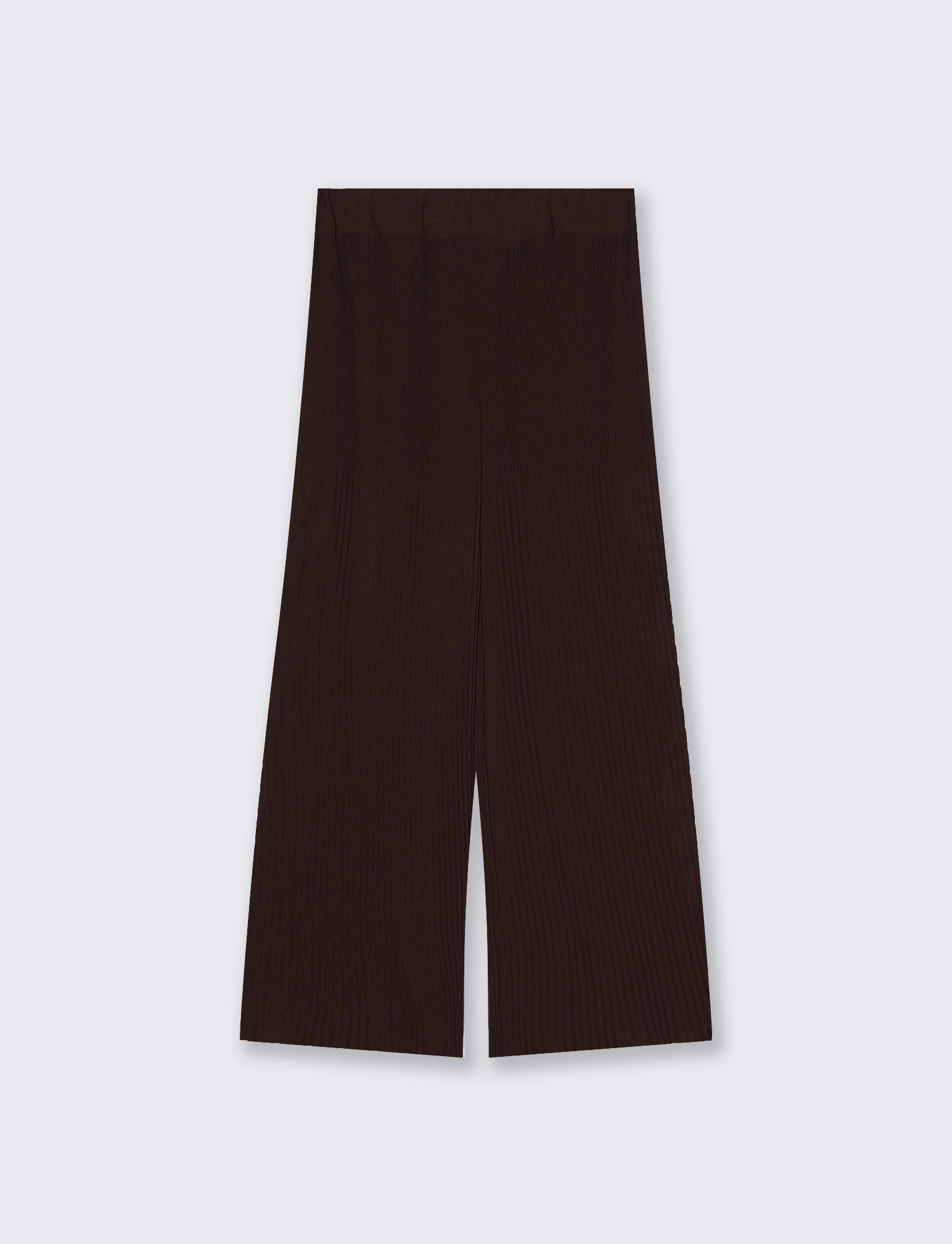 Pantaloni Morbidi a Costine Plissettati - Moro - Image 2