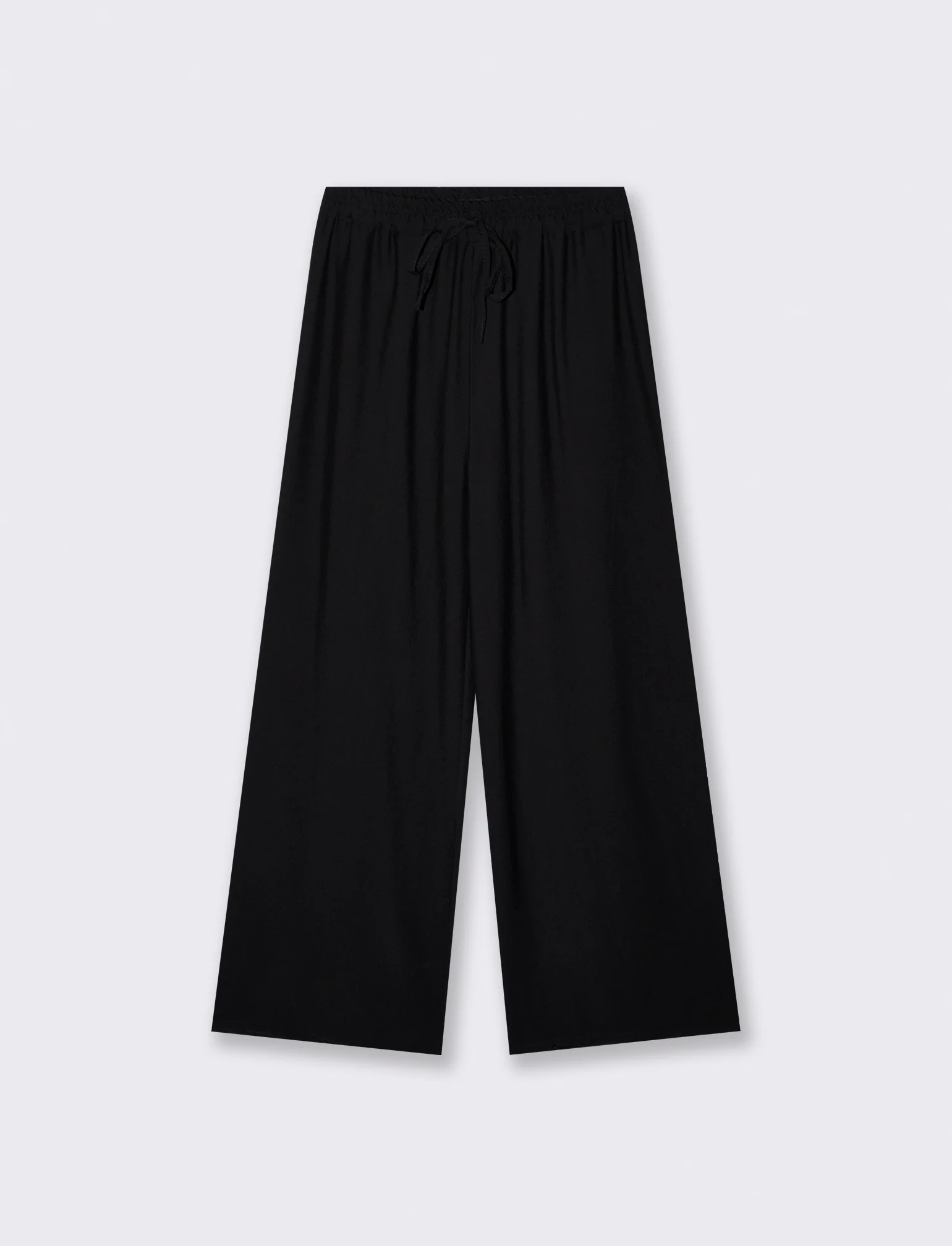 Pantaloni morbidi con elastico per lei - Nero