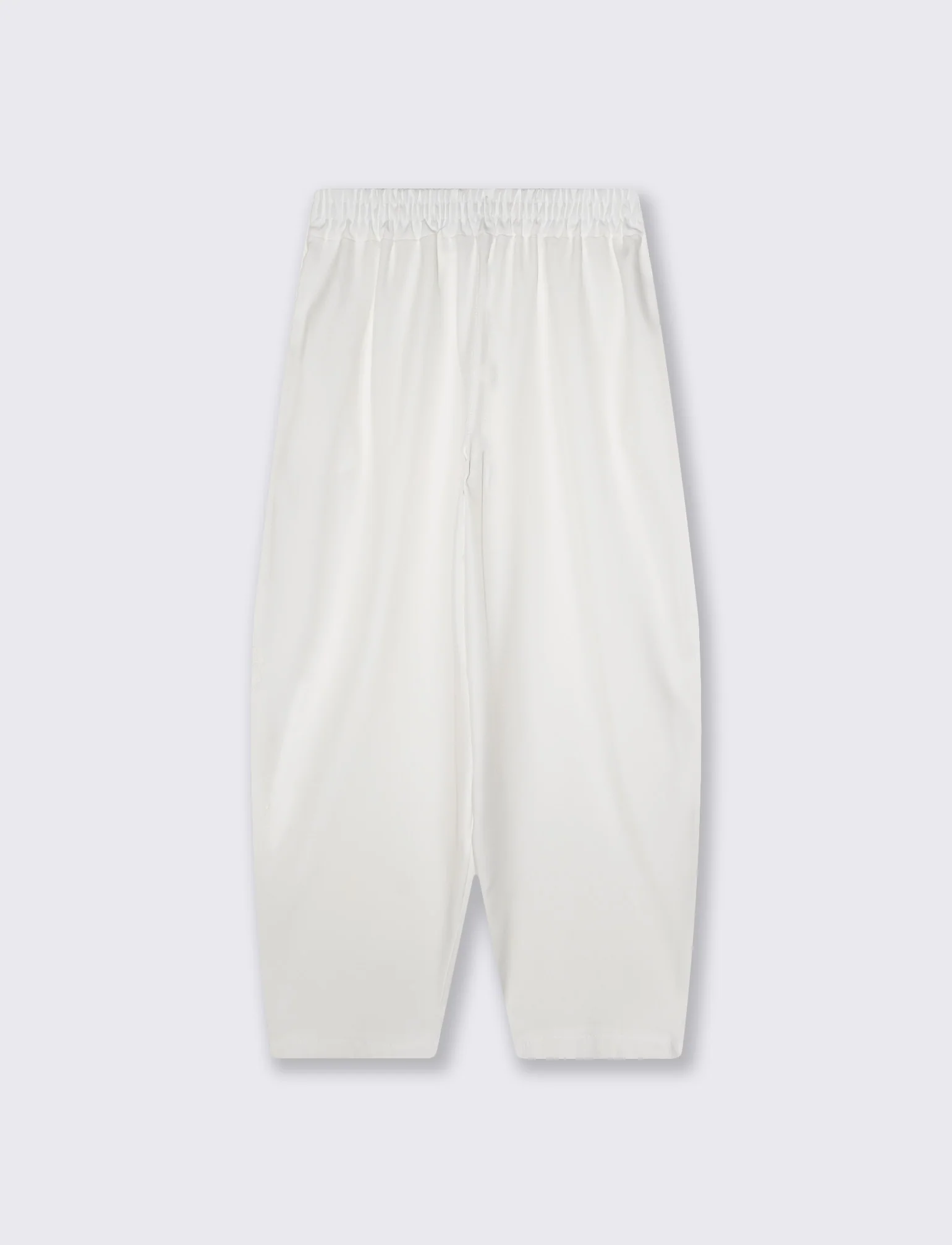 Pantaloni morbidi con fascia in vita - Bianco - Image 2