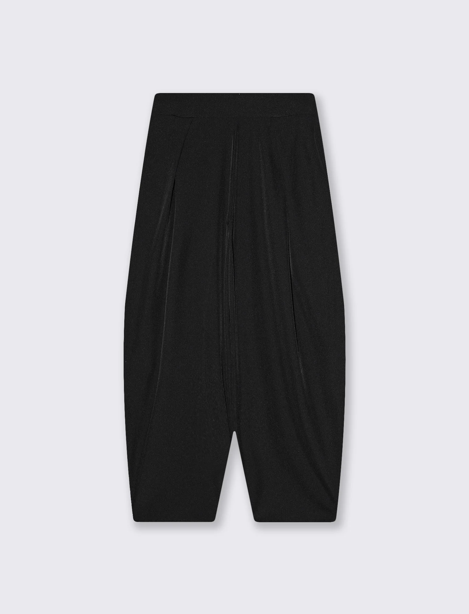 Pantaloni morbidi con fascia in vita - Grigio fango