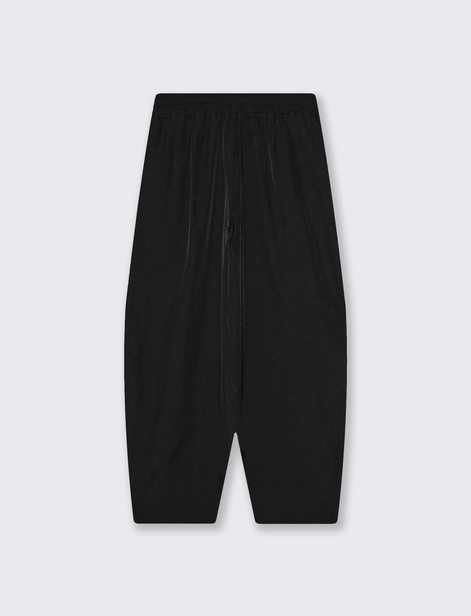 Pantaloni morbidi con fascia in vita - Grigio fango - Image 2