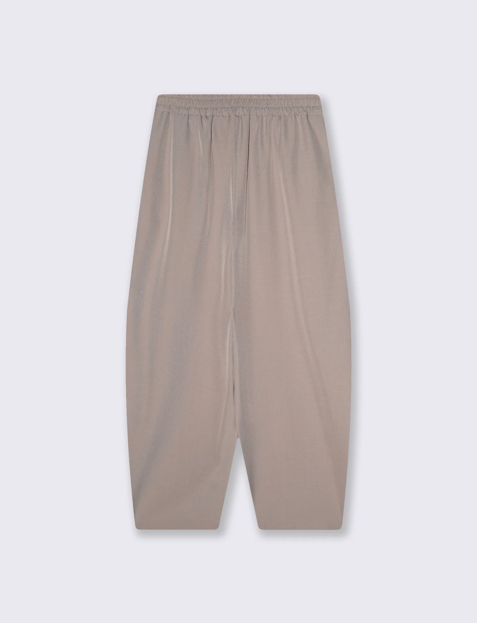 Pantaloni morbidi con fascia in vita - Nero - Image 2