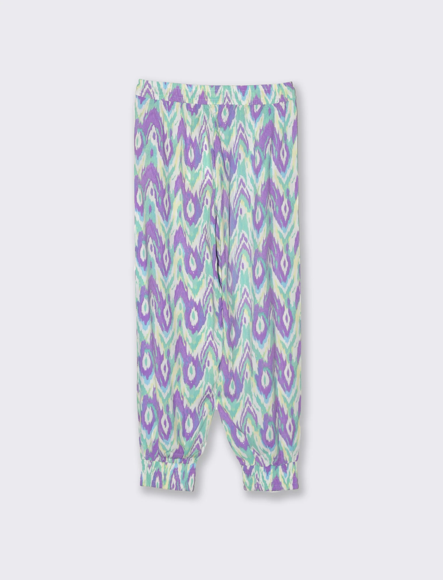 Pantaloni morbidi con laccio in vita da bambina - Fantasia - Image 2