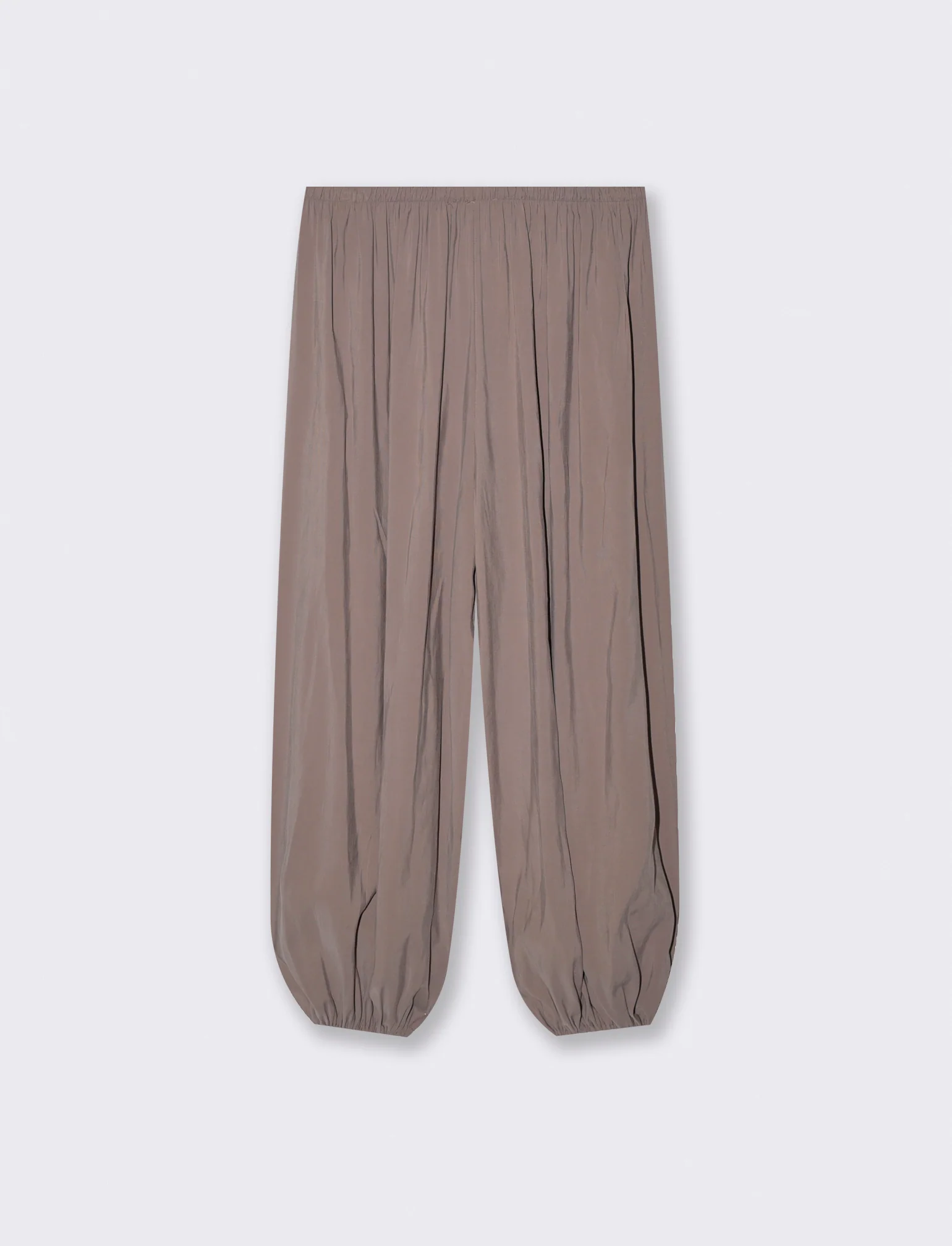 Pantaloni morbidi con laccio regolabile - Grigio fango - Image 2
