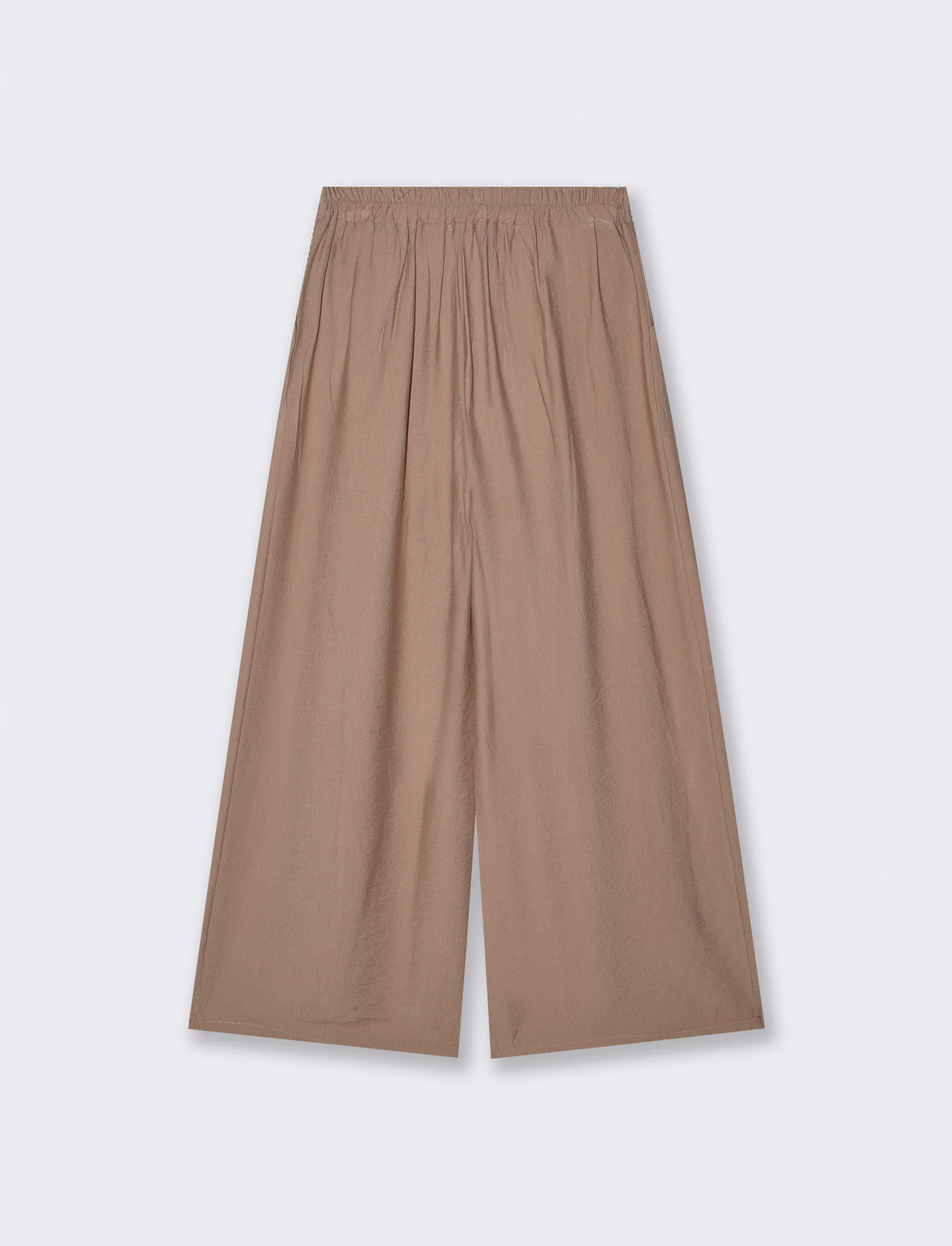 Pantaloni Morbidi con Vestibilità Ampia - Grigio fango - Image 2
