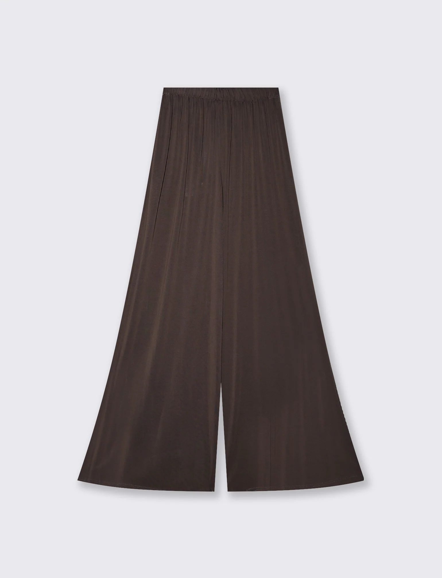 Pantaloni Morbidi Dritti con Elastico - Moro - Image 2