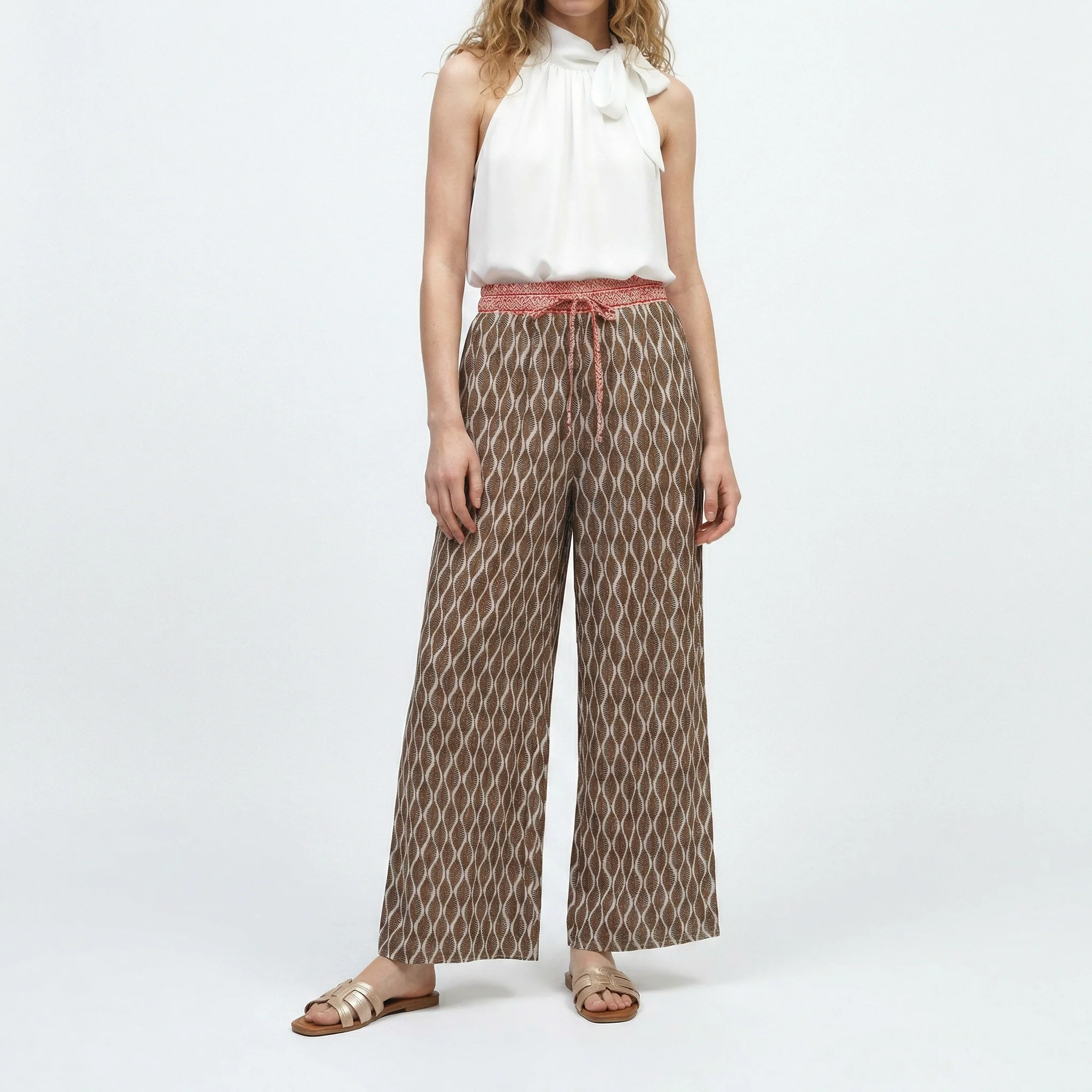 Pantaloni Pinocchietto con Stampa - Moro - Image 3