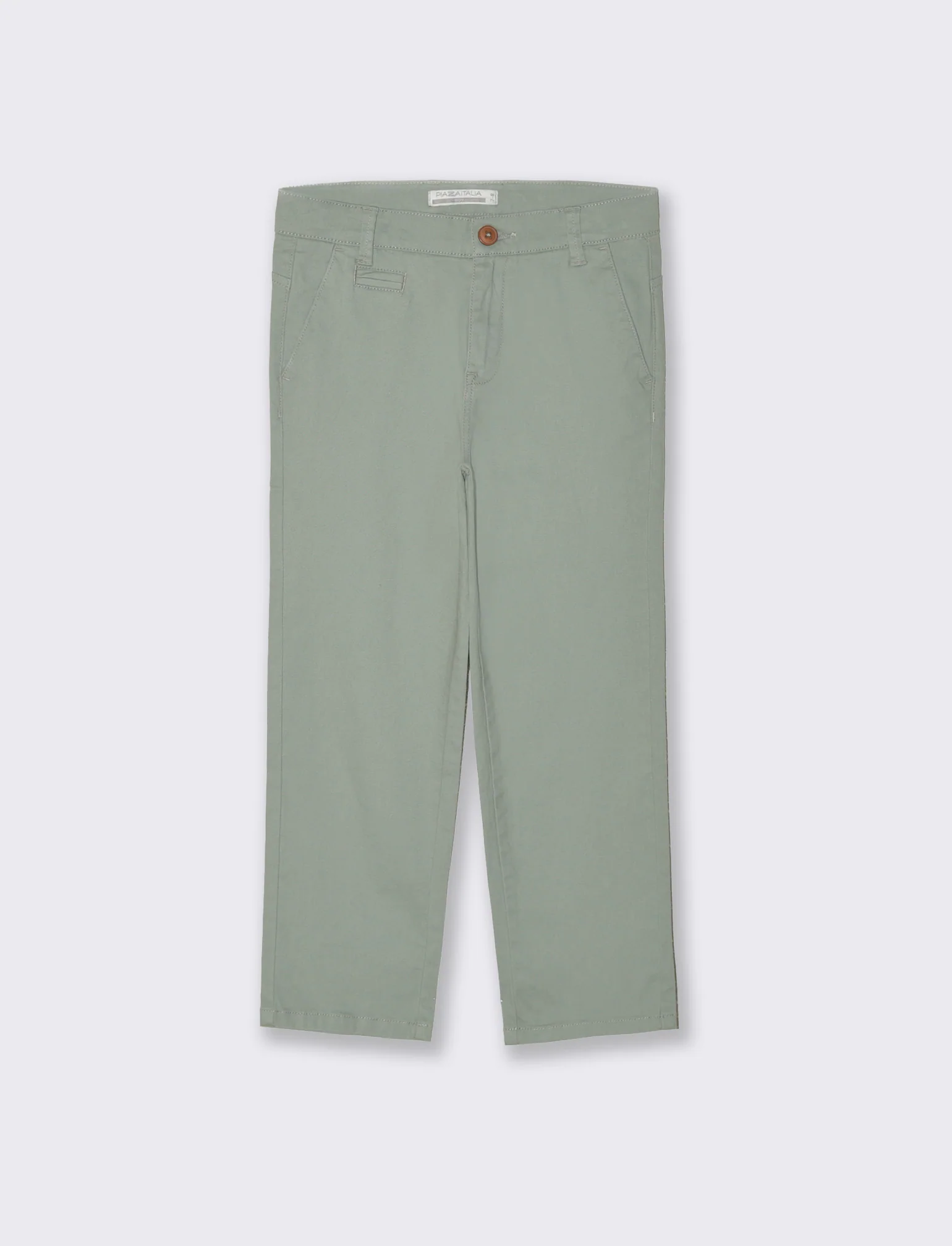 Pantaloni regular da bambino - Verde salvia - Image 3