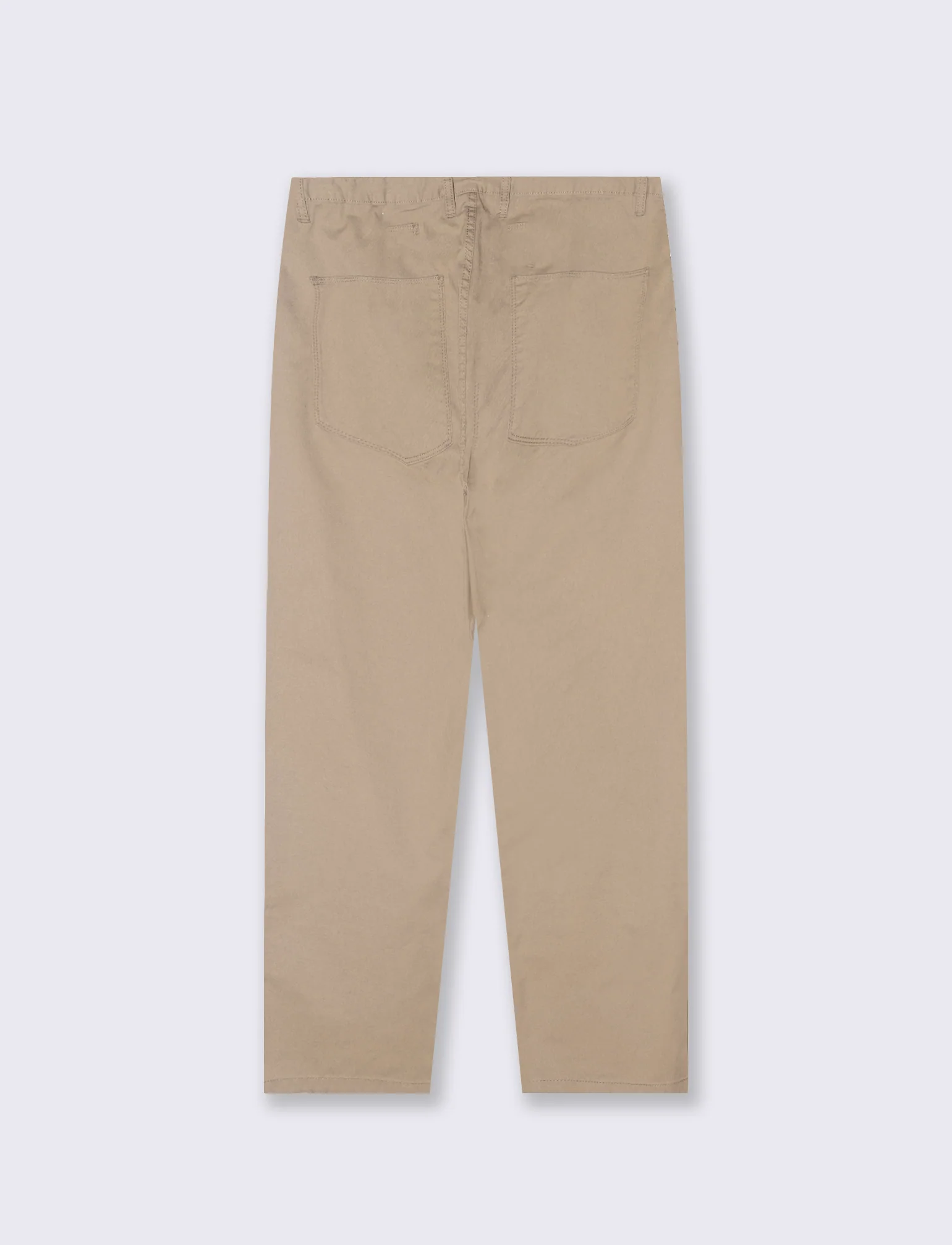 Pantaloni Regular Fit 5 Tasche Twill - Beige - Image 2