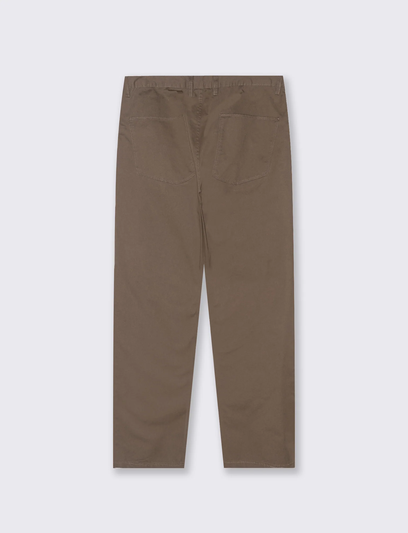 Pantaloni Regular Fit 5 Tasche Twill - Grigio fango - Image 2