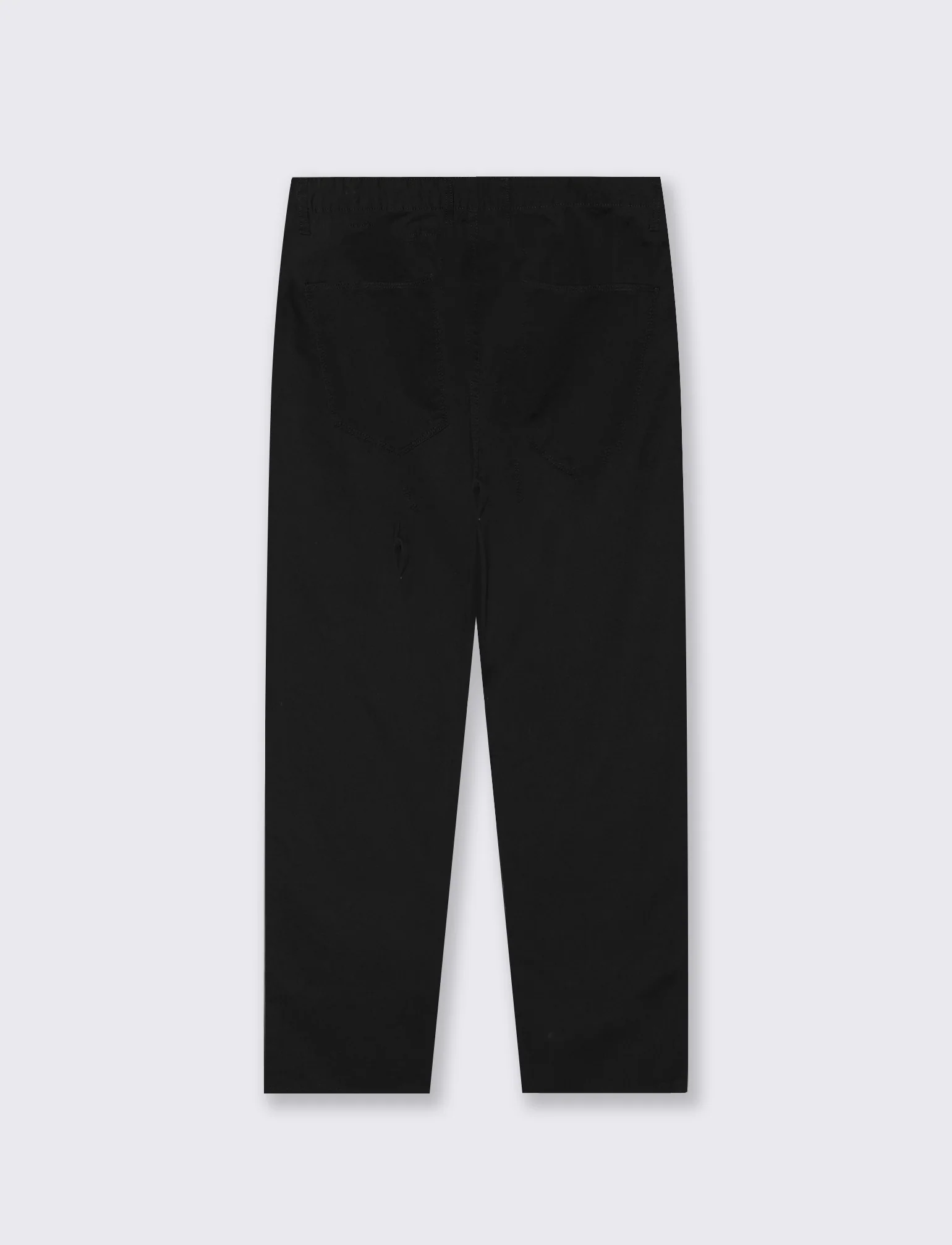 Pantaloni Regular Fit 5 Tasche Twill - Nero - Image 2