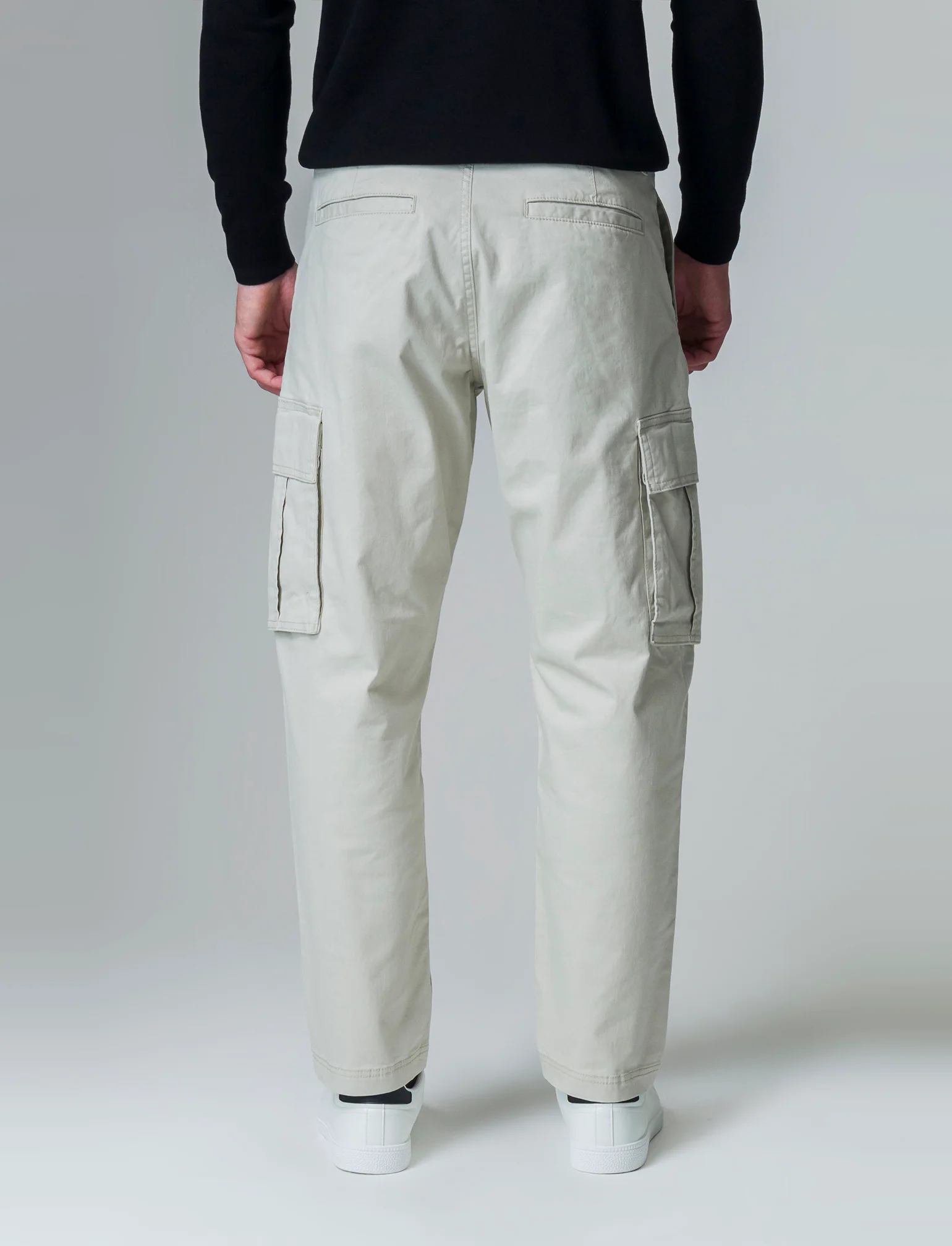Pantaloni relaxed cargo fit da uomo - Grigio ghiaccio - Image 2