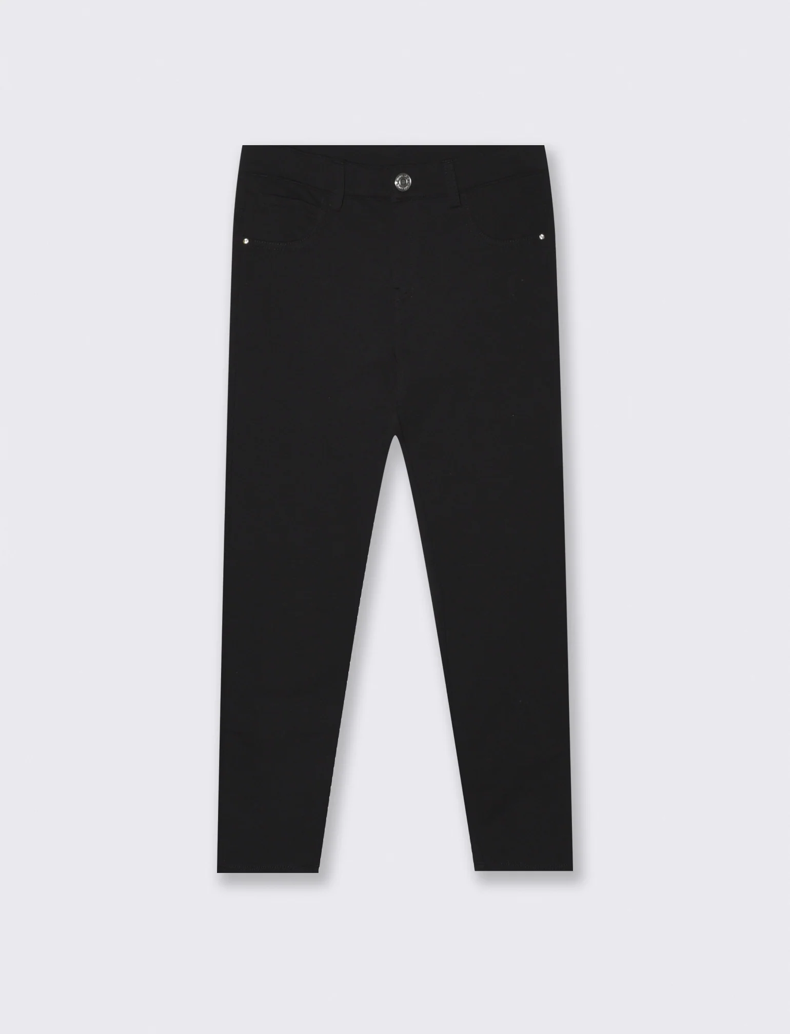 Pantaloni skinny in felpa French Terry - Nero