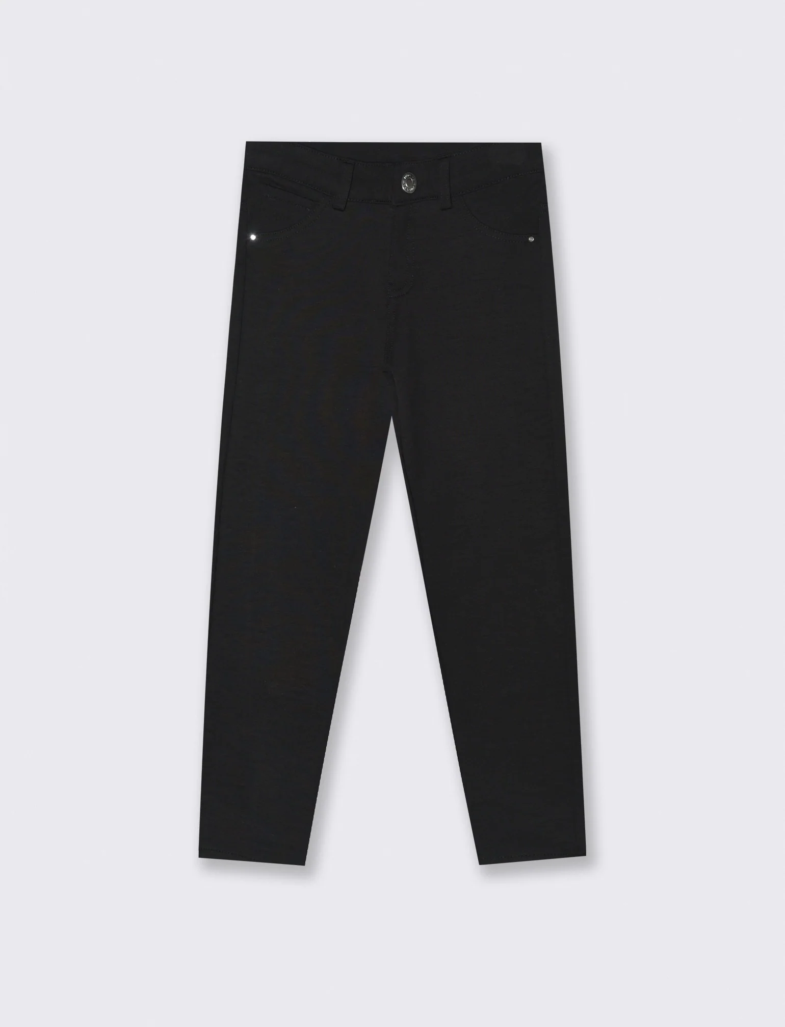 Pantaloni skinny in felpa. - Nero