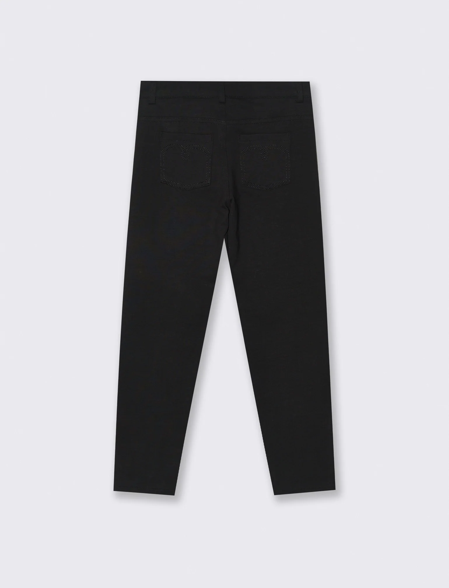 Pantaloni skinny in felpa. - Nero - Image 2