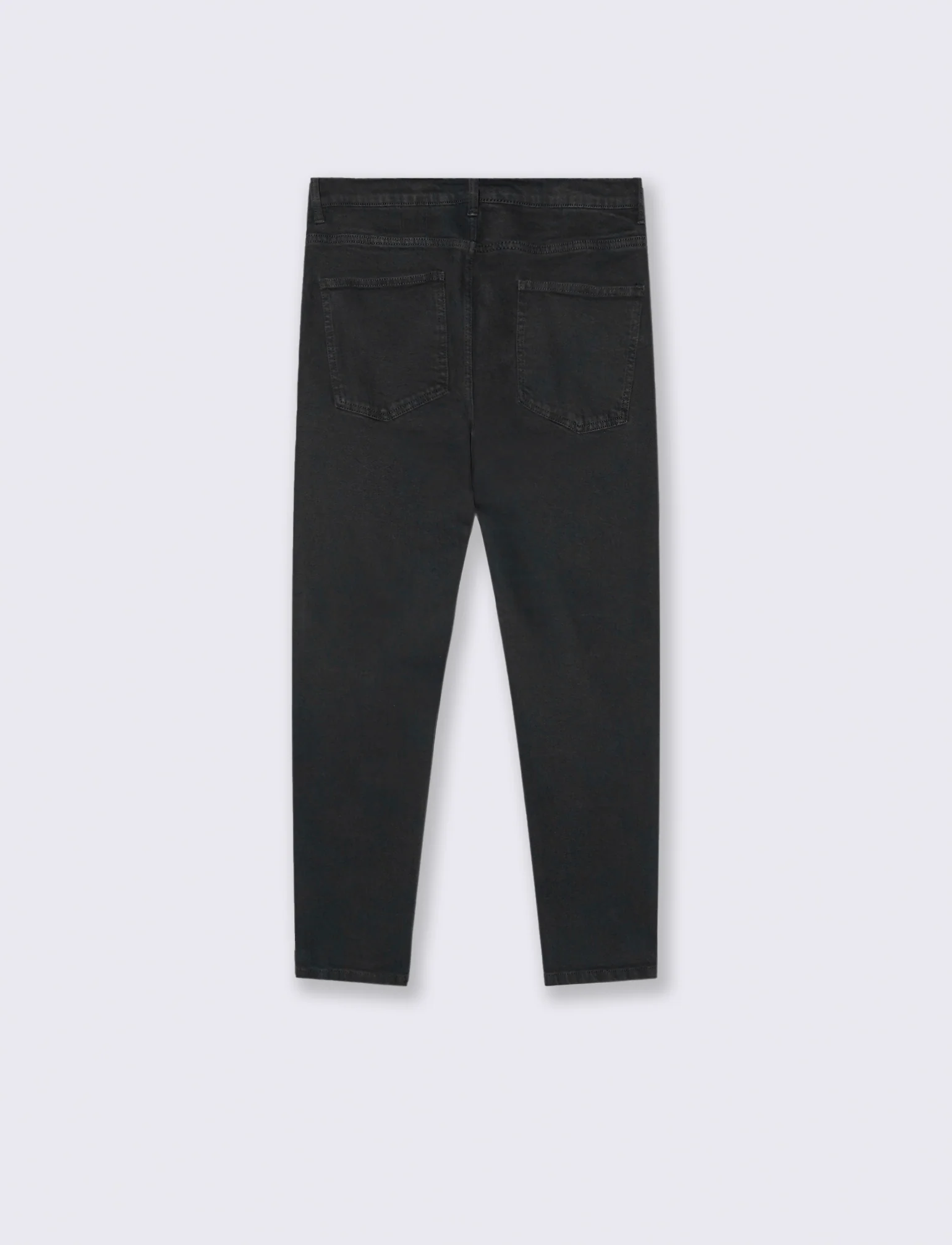 PANTALONI SLAVATI 5 TASCHE SLIM FIT - Nero - Image 2
