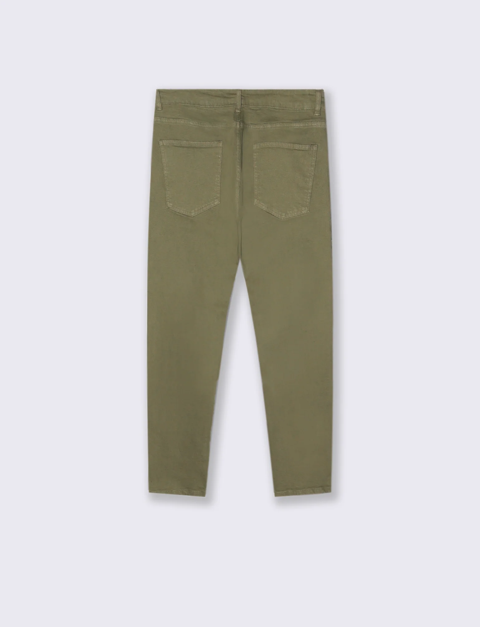 PANTALONI SLAVATI 5 TASCHE SLIM FIT - Verde kaki - Image 2