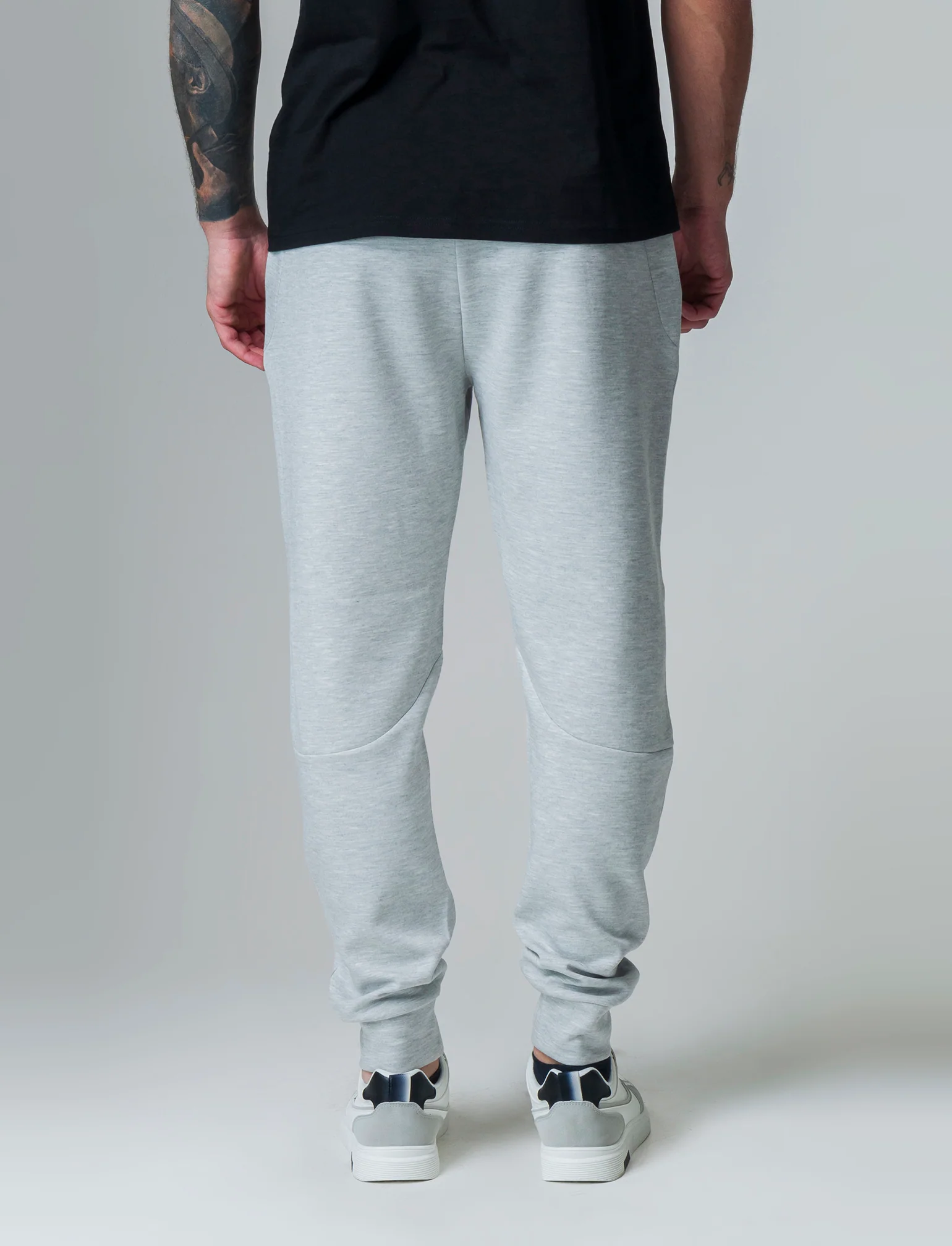 Pantaloni sportivi in interlock: da uomo - Grigio mel. - Image 2