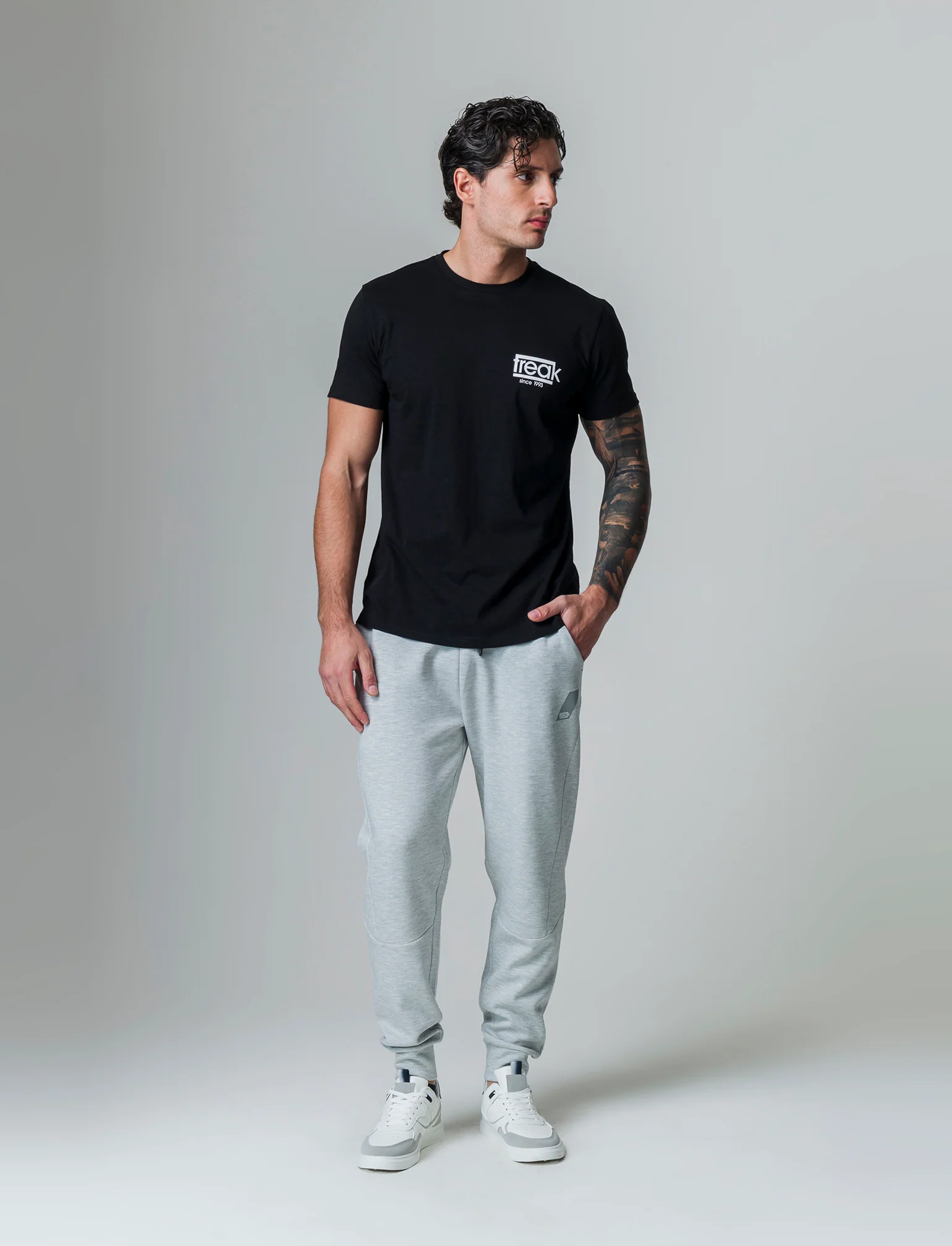 Pantaloni sportivi in interlock: da uomo - Grigio mel. - Image 3