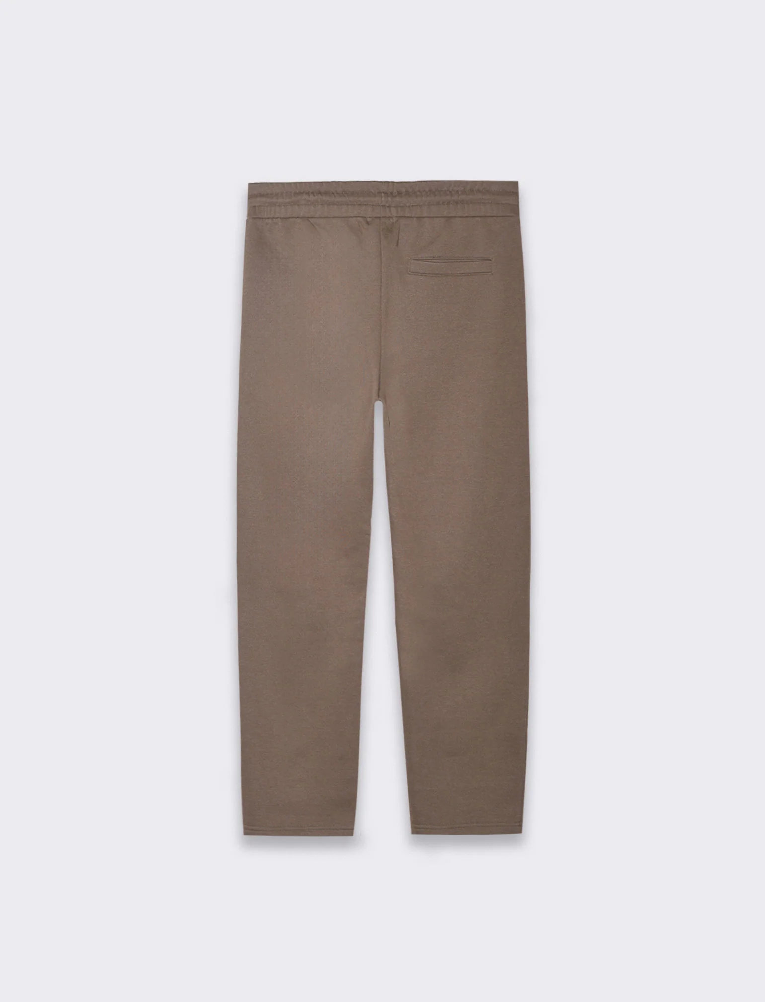 Pantaloni straight in felpa con vita jogger da uomo - Grigio fango - Image 5
