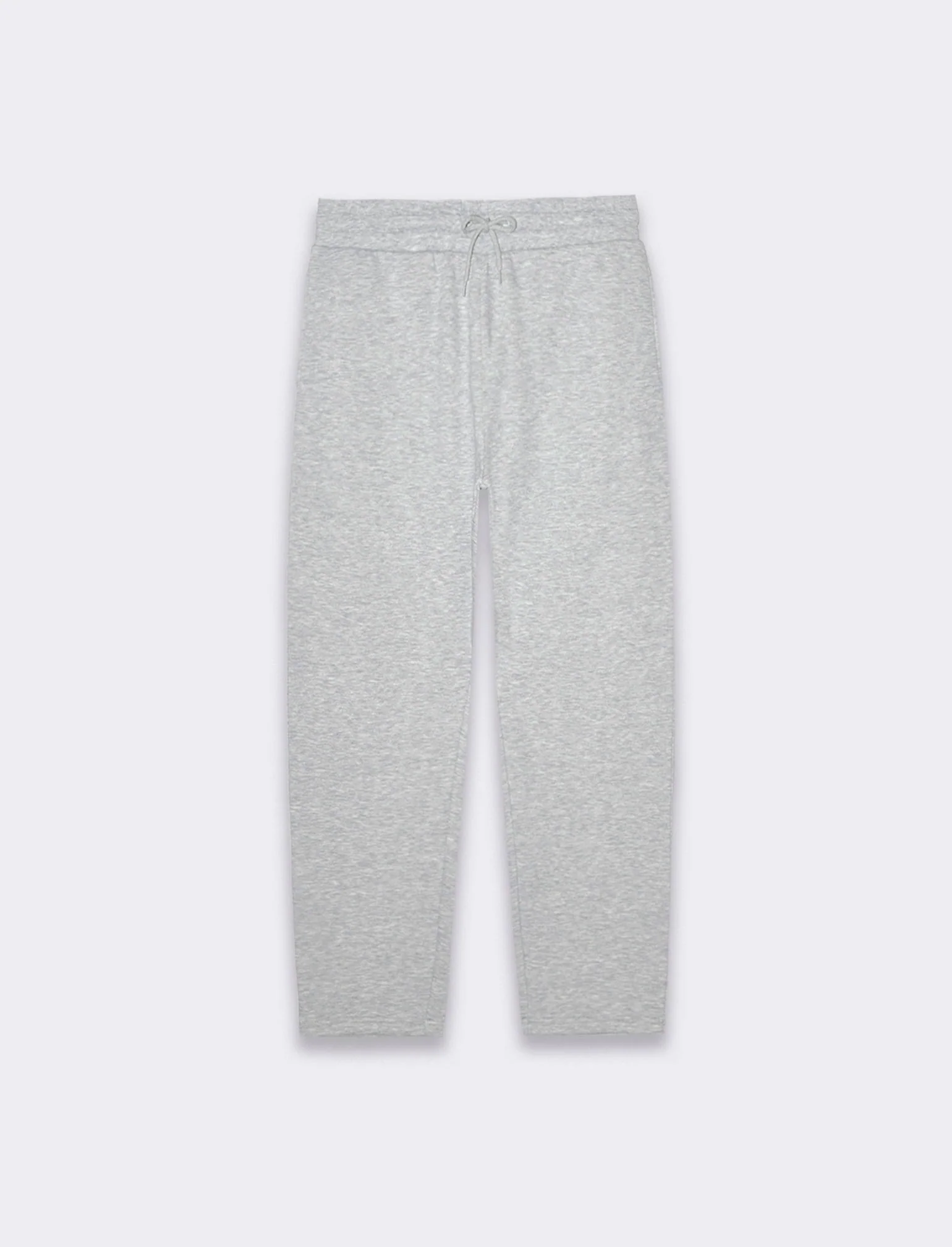 Pantaloni straight in felpa con vita jogger da uomo - Grigio mel. - Image 4