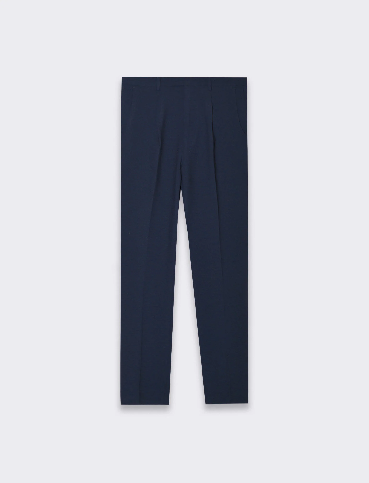 Pantaloni struttura micro waffel da completo da uomo - Blu - Image 3