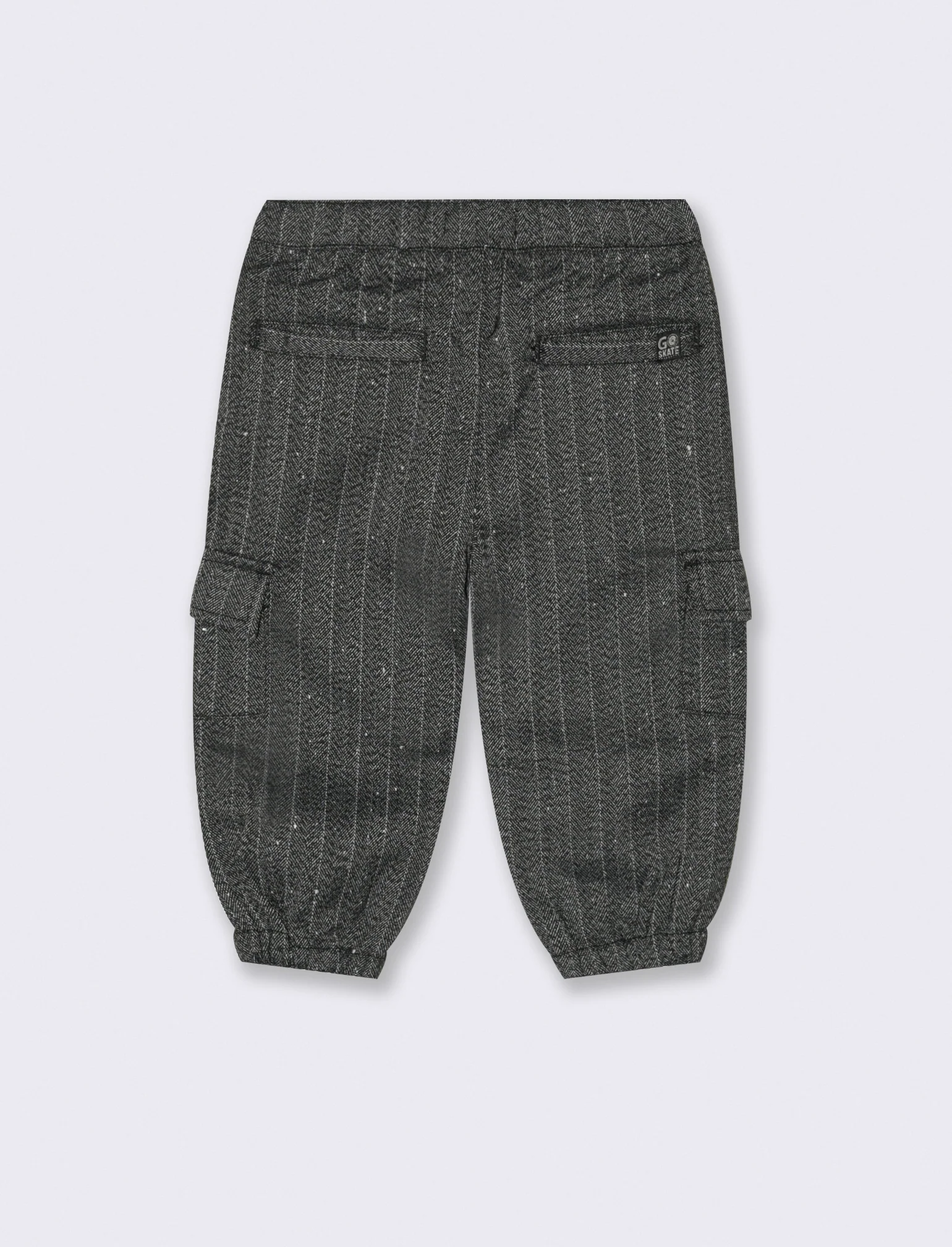 Pantaloni tessuto pesante con tasconi - Grigio - Image 2