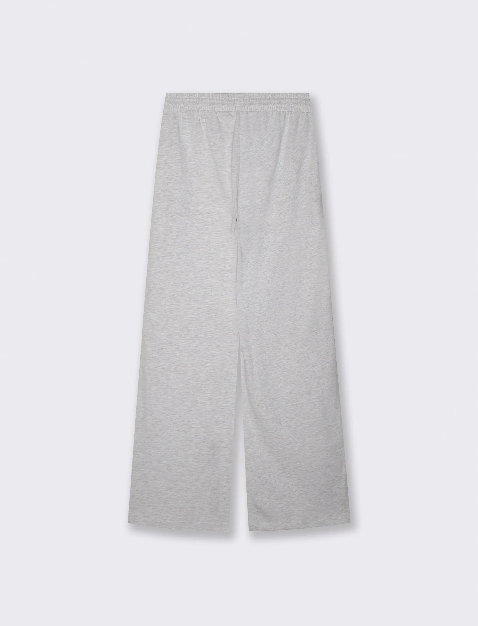 Pantaloni tuta dritti - Grigio mel. - Image 2