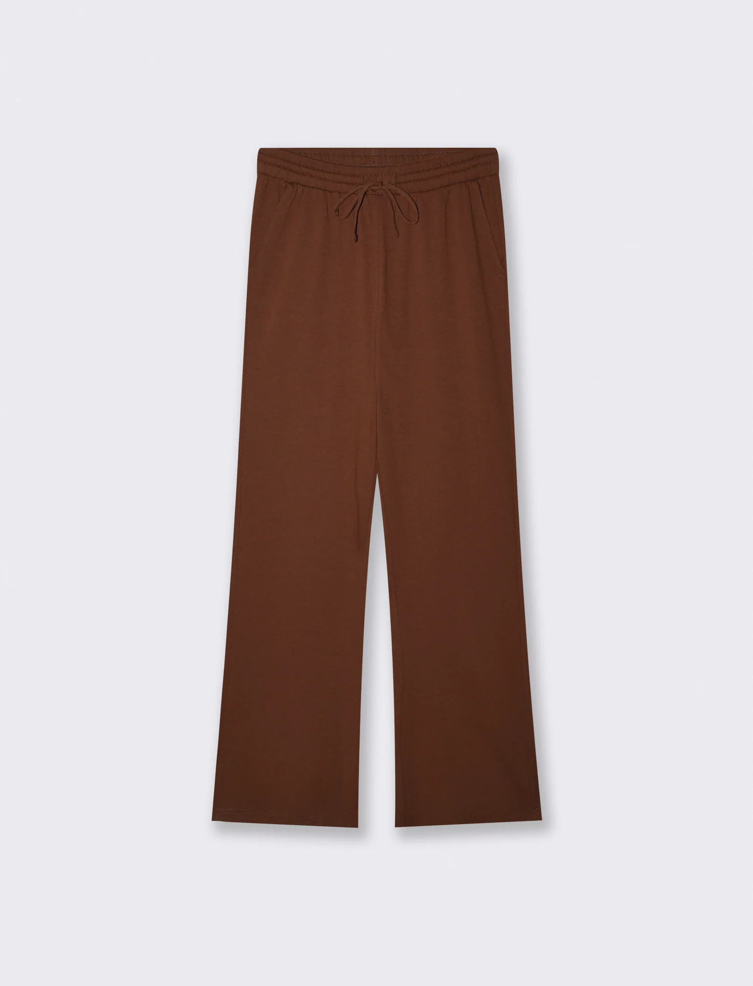 Pantaloni tuta dritti - Marrone cioccolato