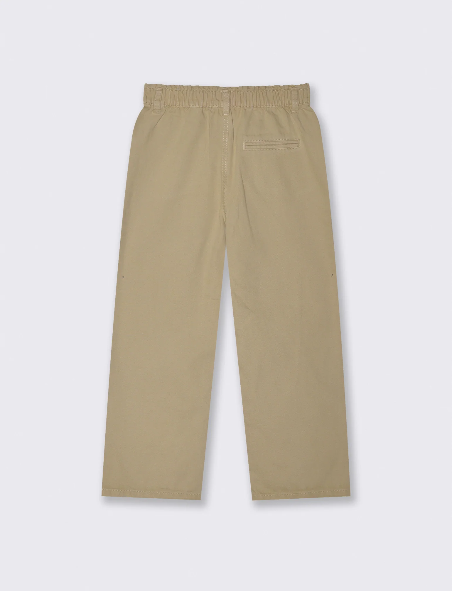 Pantaloni wide in cotone con tasche - Beige - Image 2