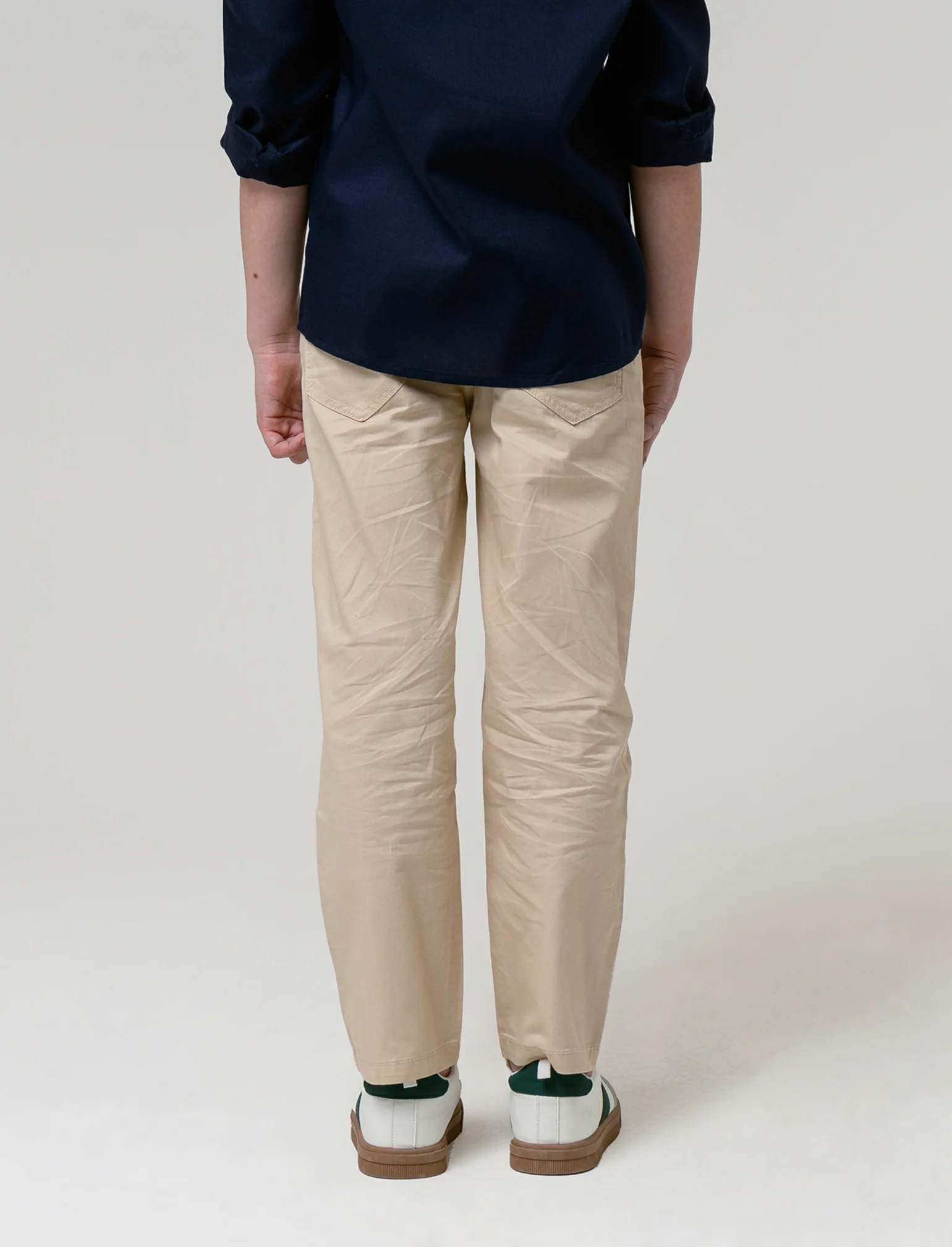 Pantaoni besic da bambino - Beige - Image 2