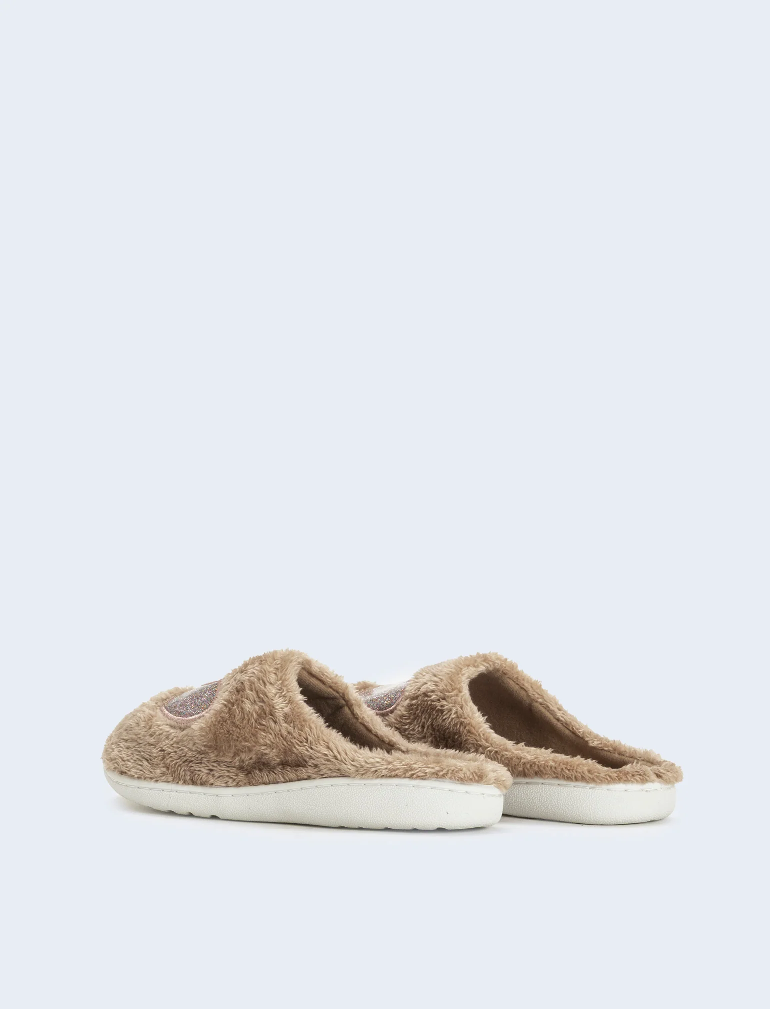 Pantofola con cuori da donna - Grigio tortora - Image 2