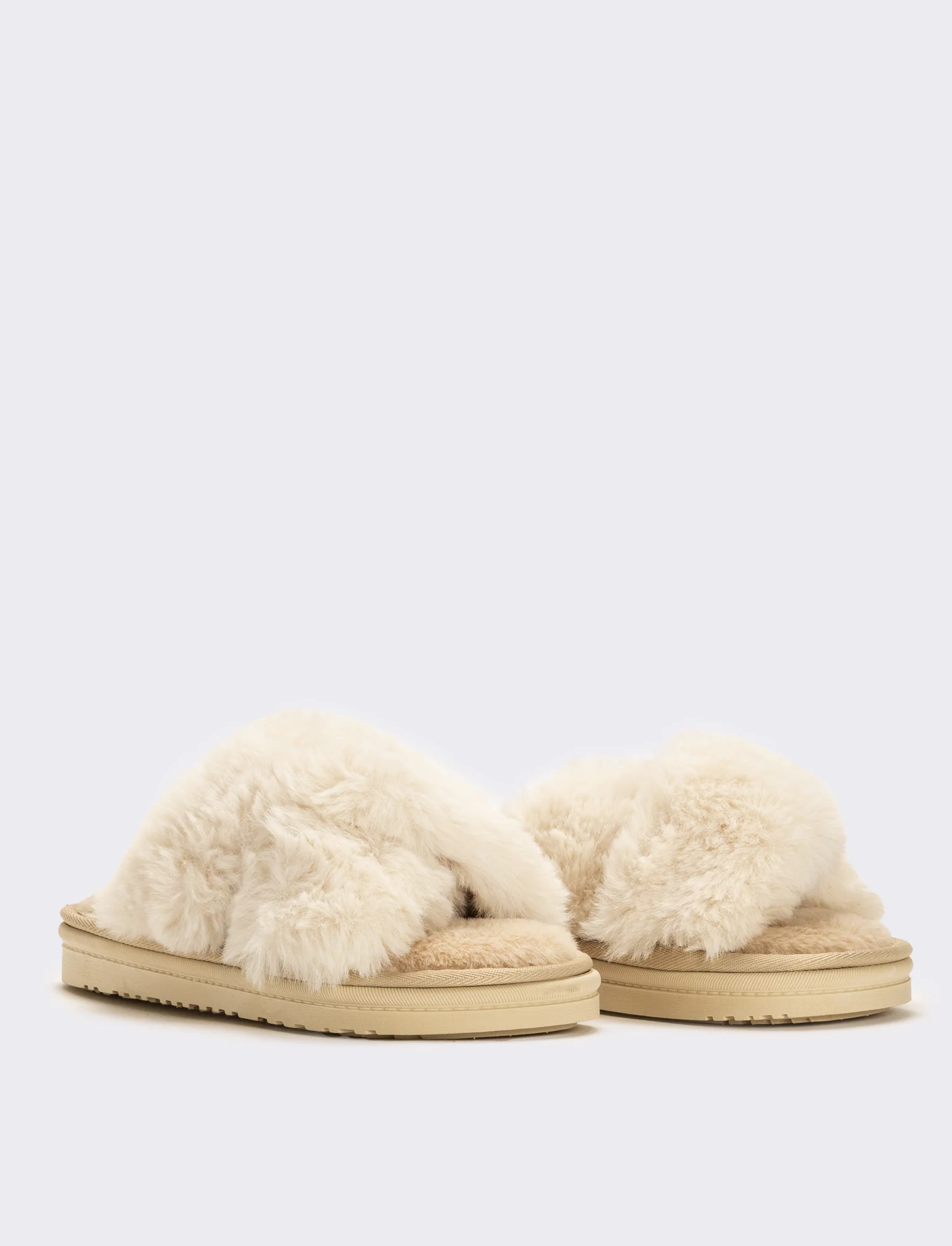 Pantofola con fasce intrecciate da donna - Bianco - Image 3