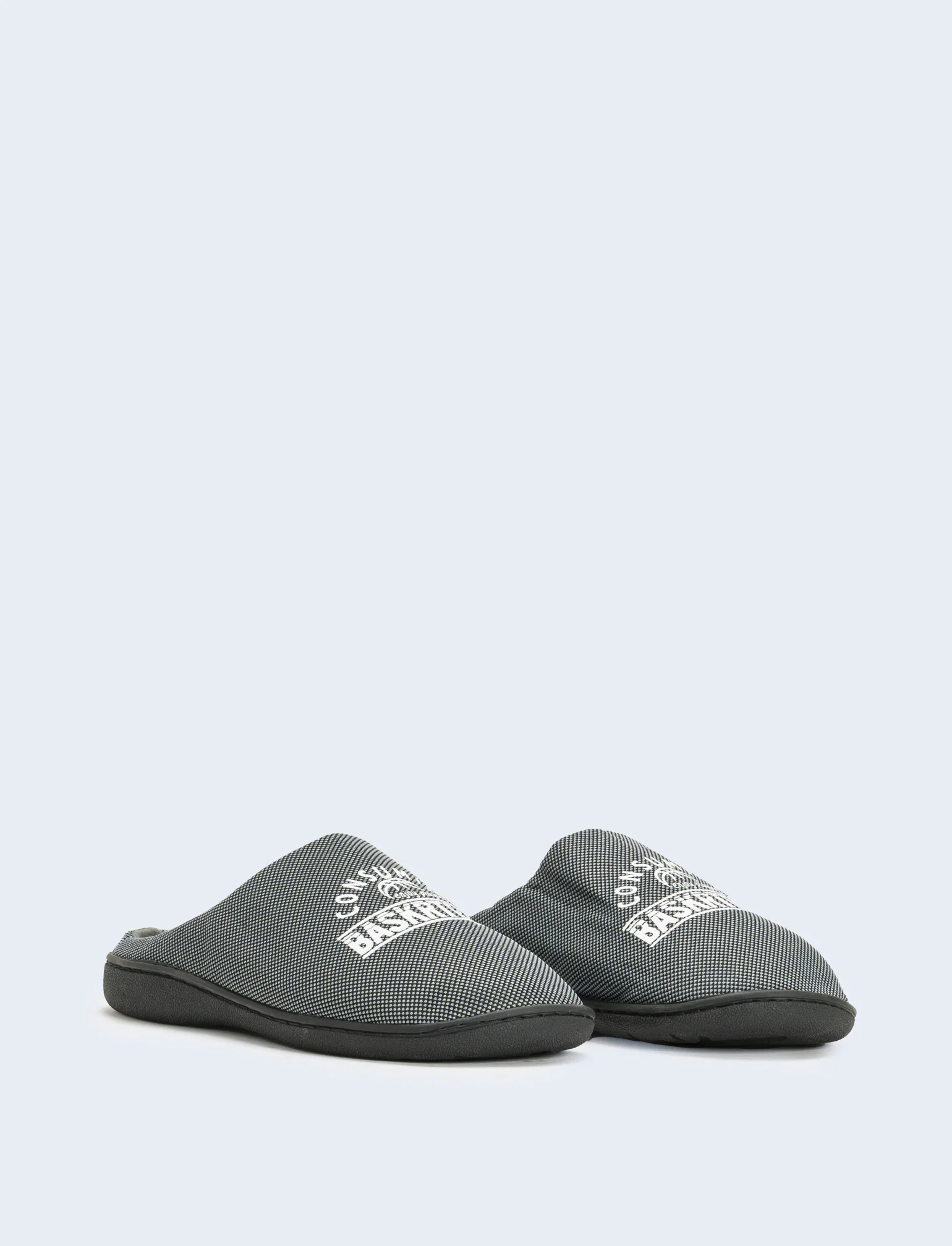 Pantofola da uomo con stampa - Grigio - Image 3