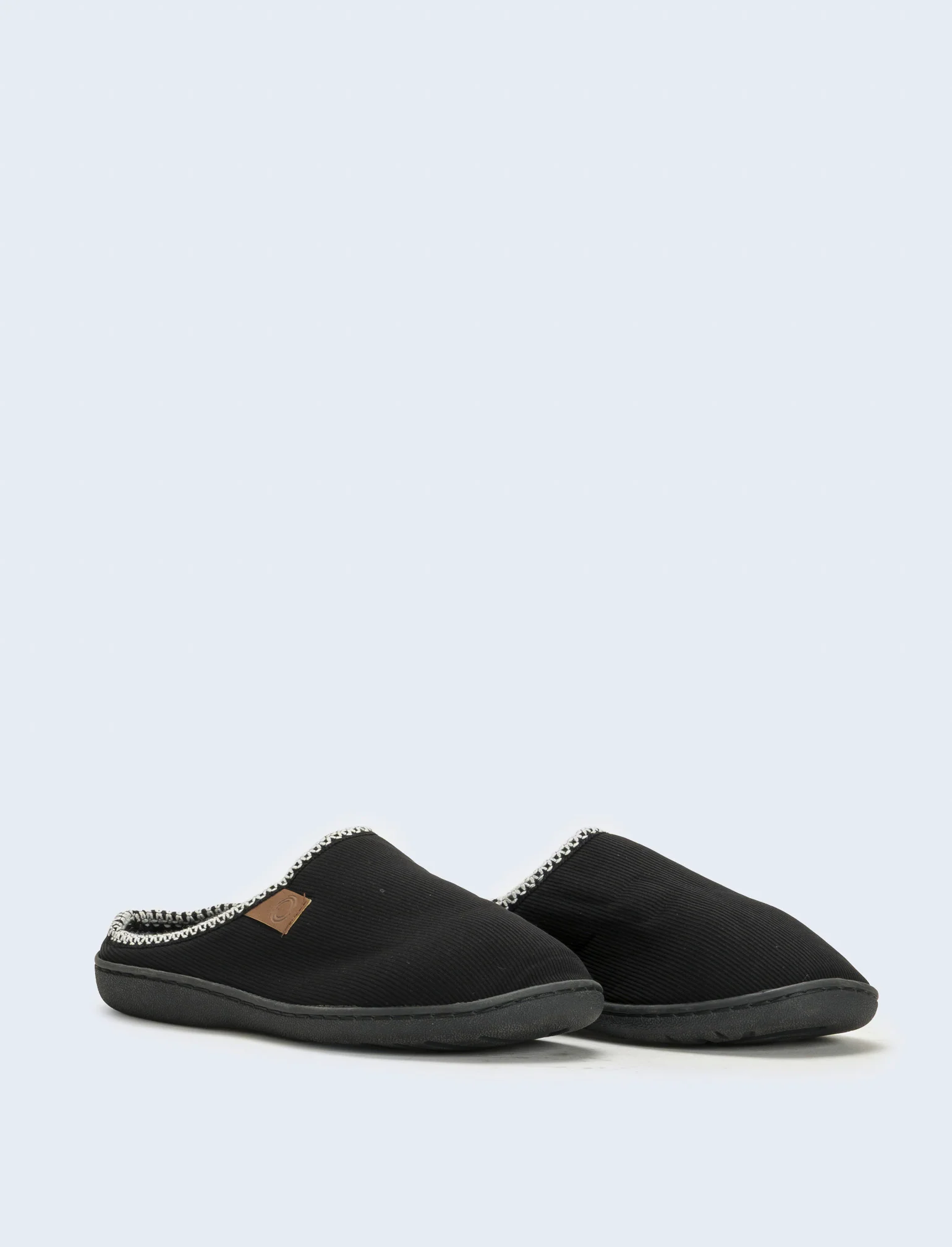 Pantofola da uomo con suola alta - Nero - Image 3