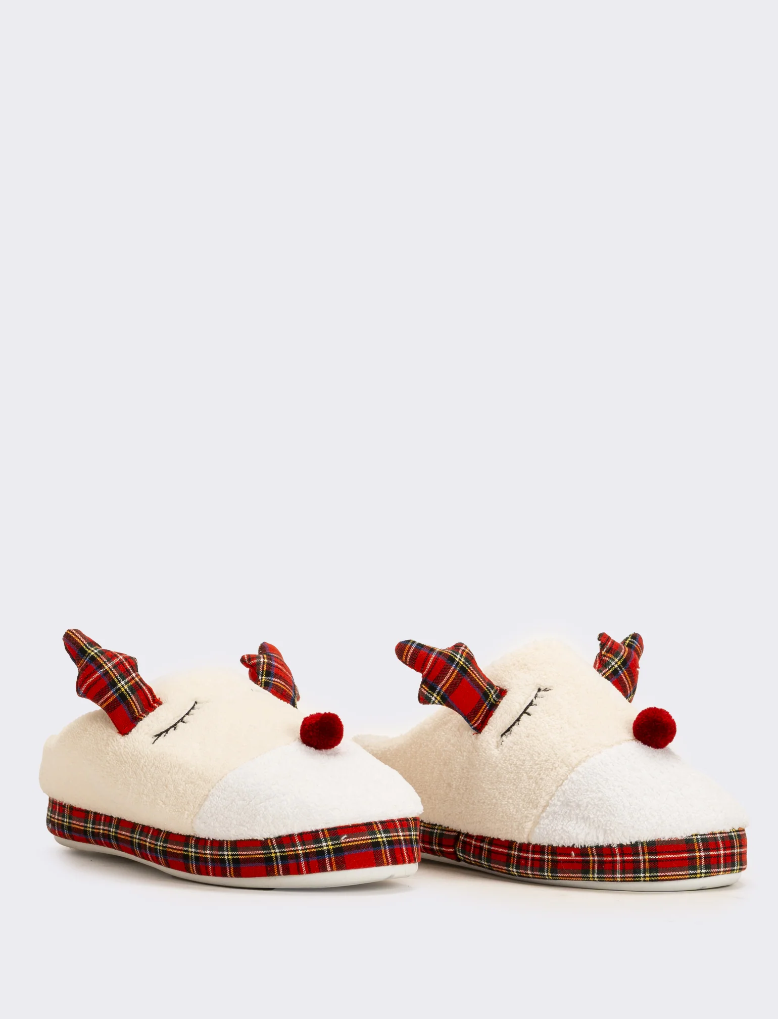 Pantofola natalizia da donna - Beige - Image 2