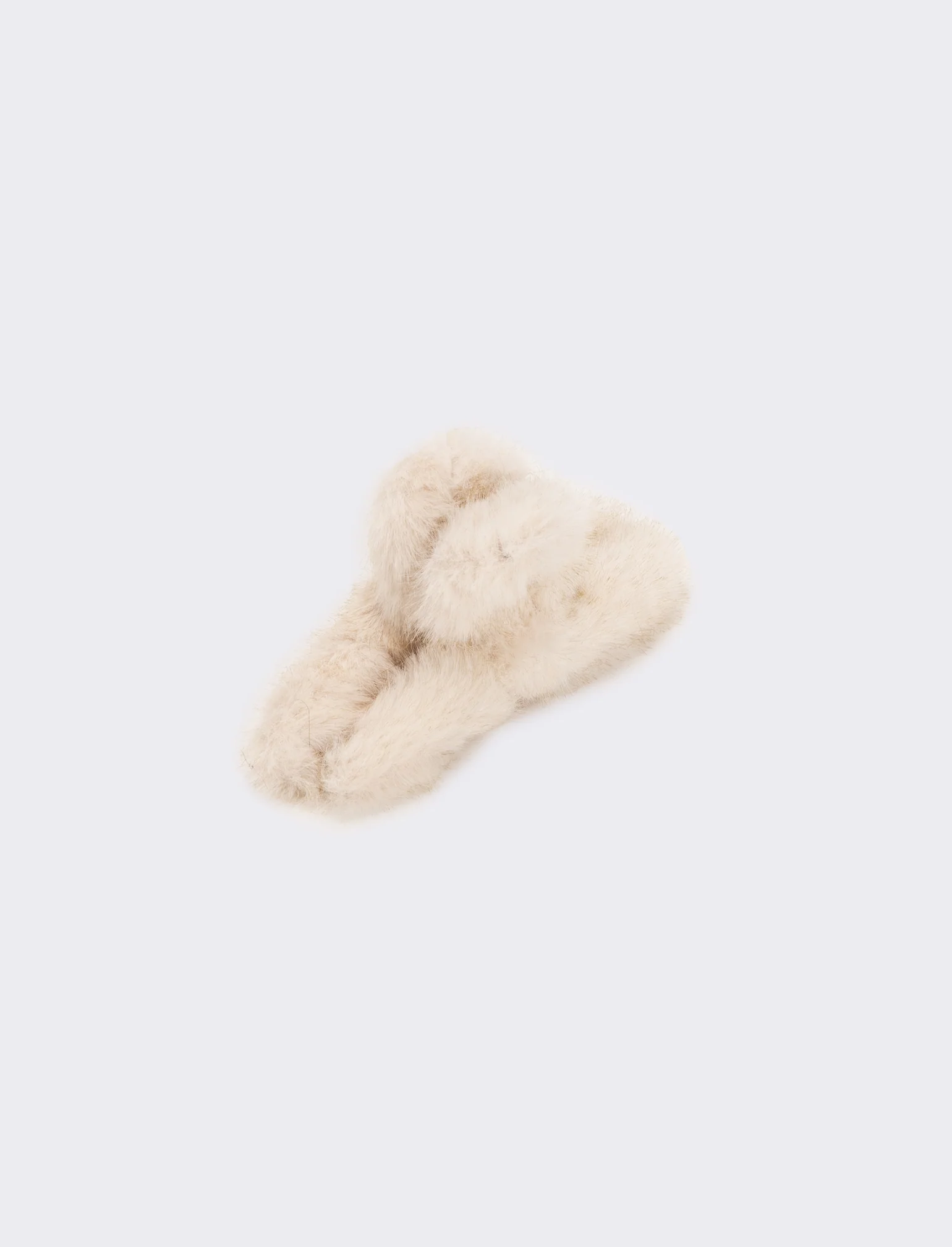 Pinza donna con pelliccia - Bianco sporco - Image 2