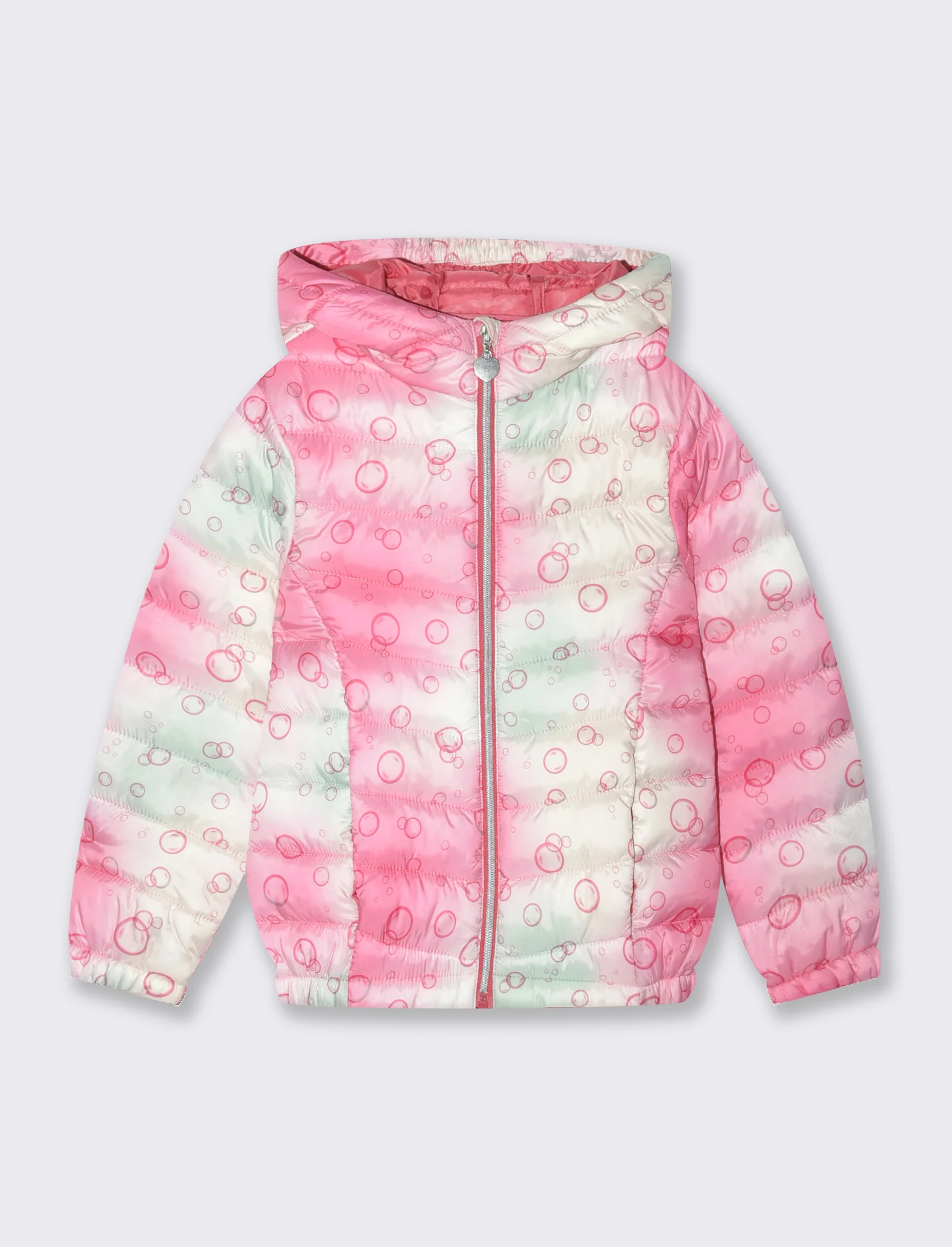 Piumino leggero da bambina - Fuxia - Image 2