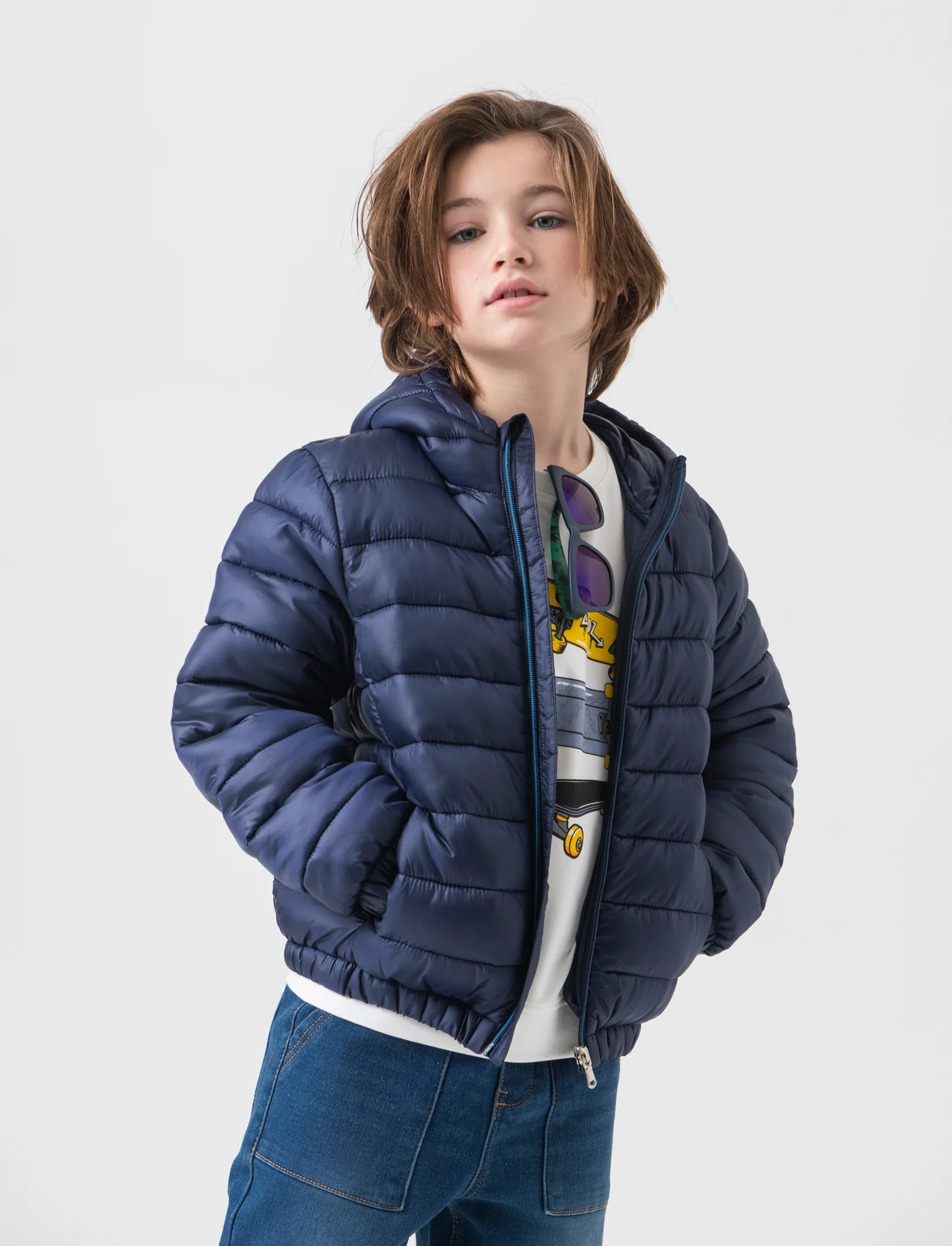 Piumino leggero da bambino - Blu