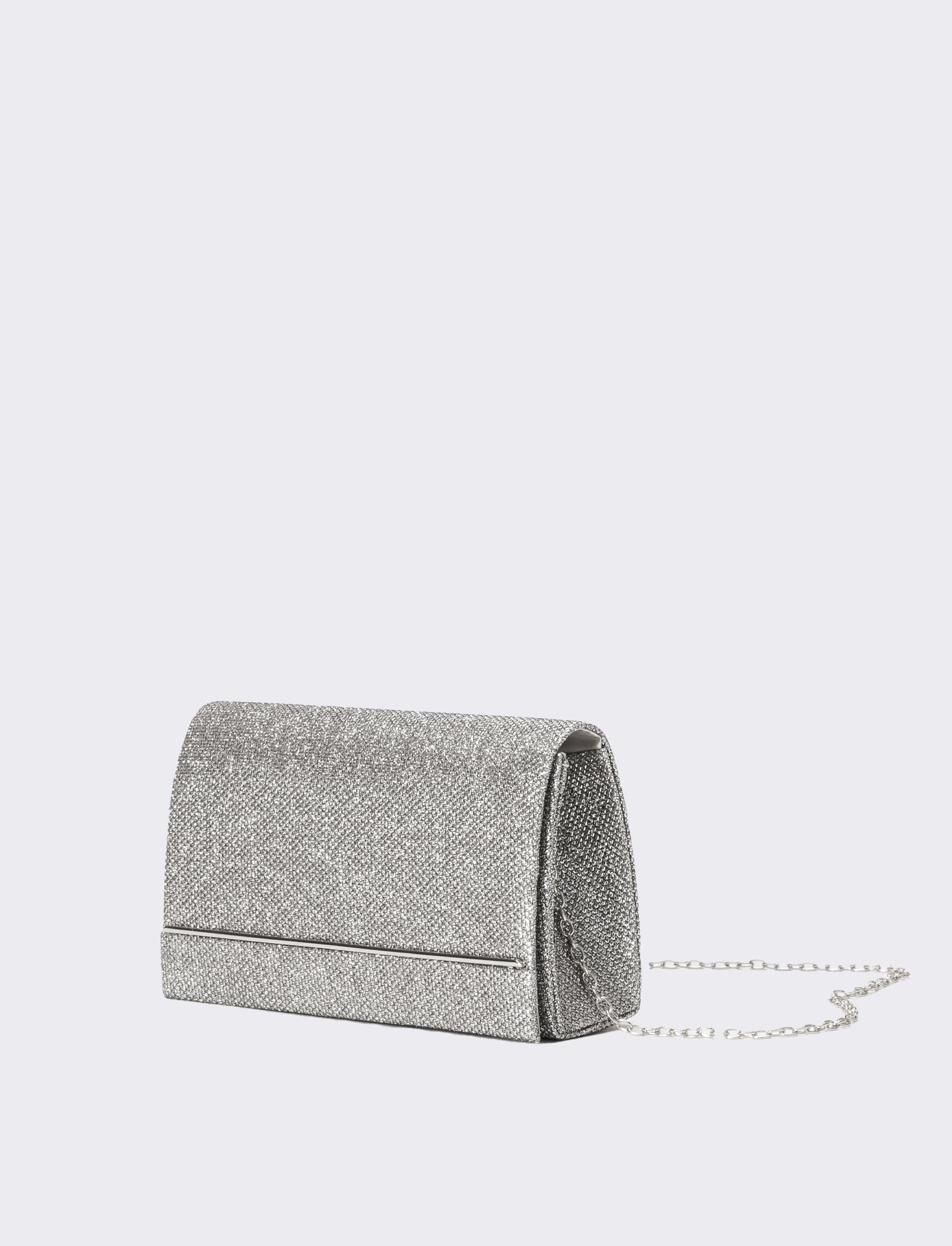 Pochette donna cerimonia in lurex - Argento - Image 2