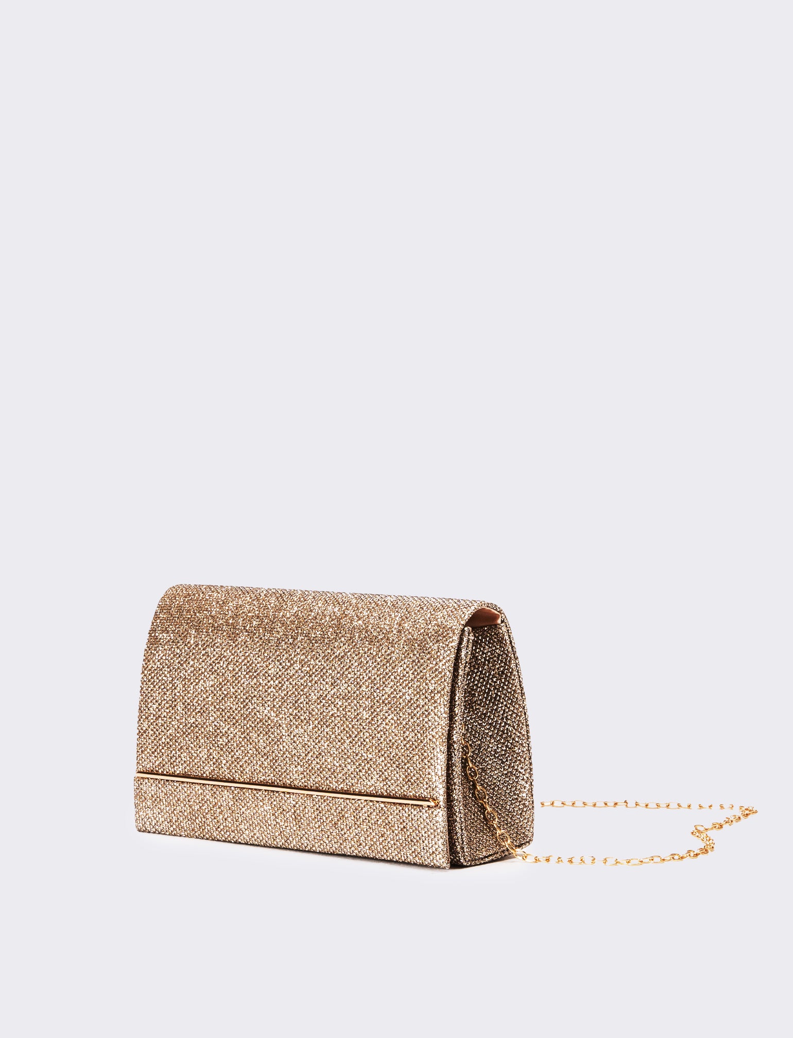 Pochette donna cerimonia in lurex - Rosa - Image 2