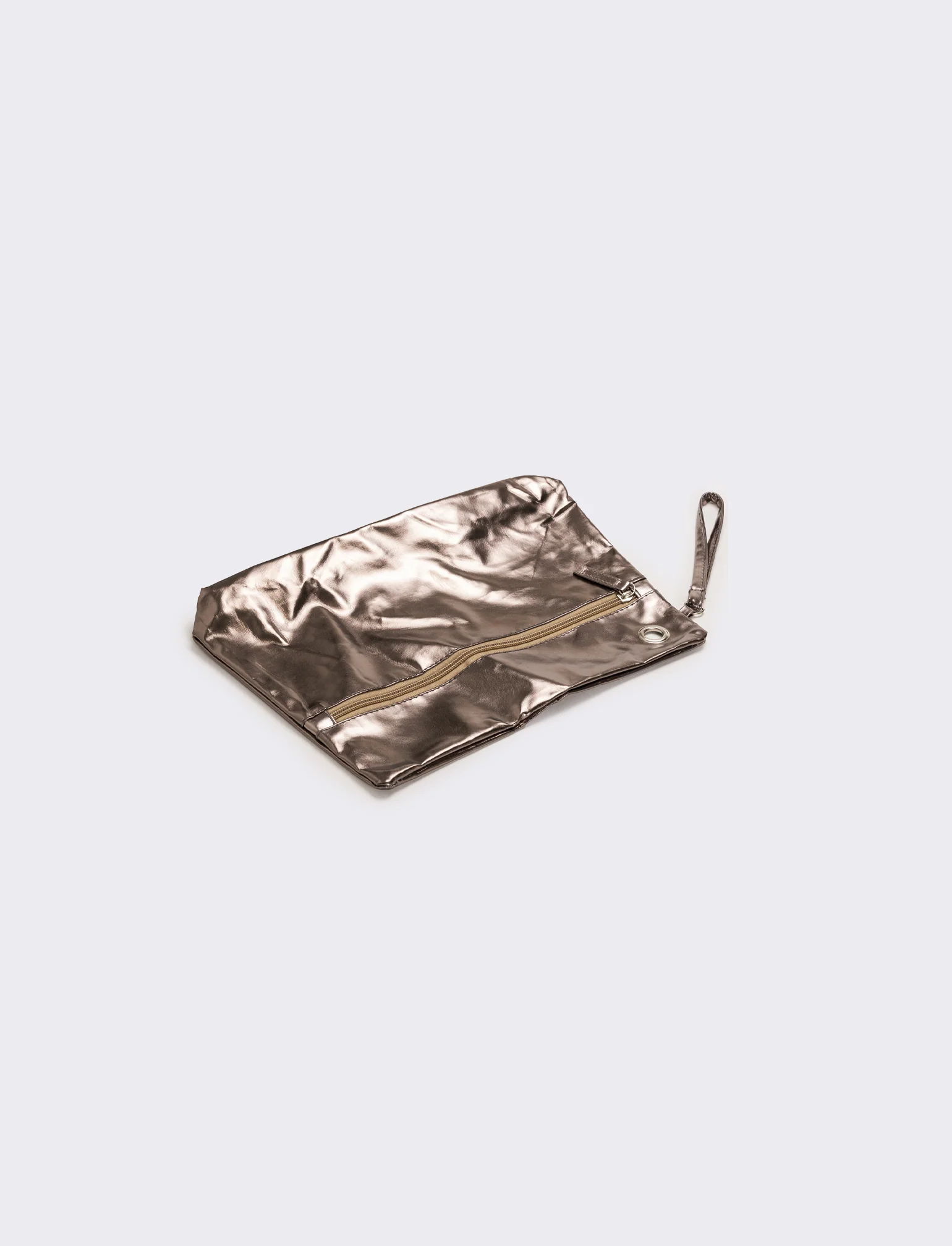 Pochette donna in vernice liscia con maniglia - canna di fucile - Image 2