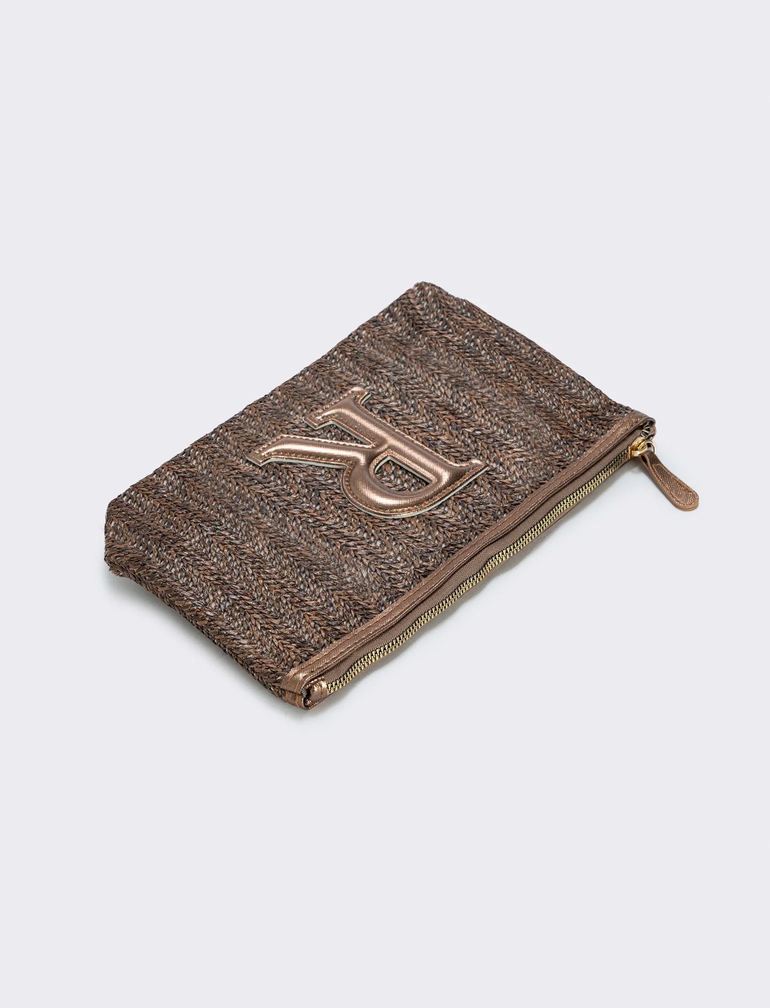 Pochette effetto paglia con lettera - Var 6 - Image 2