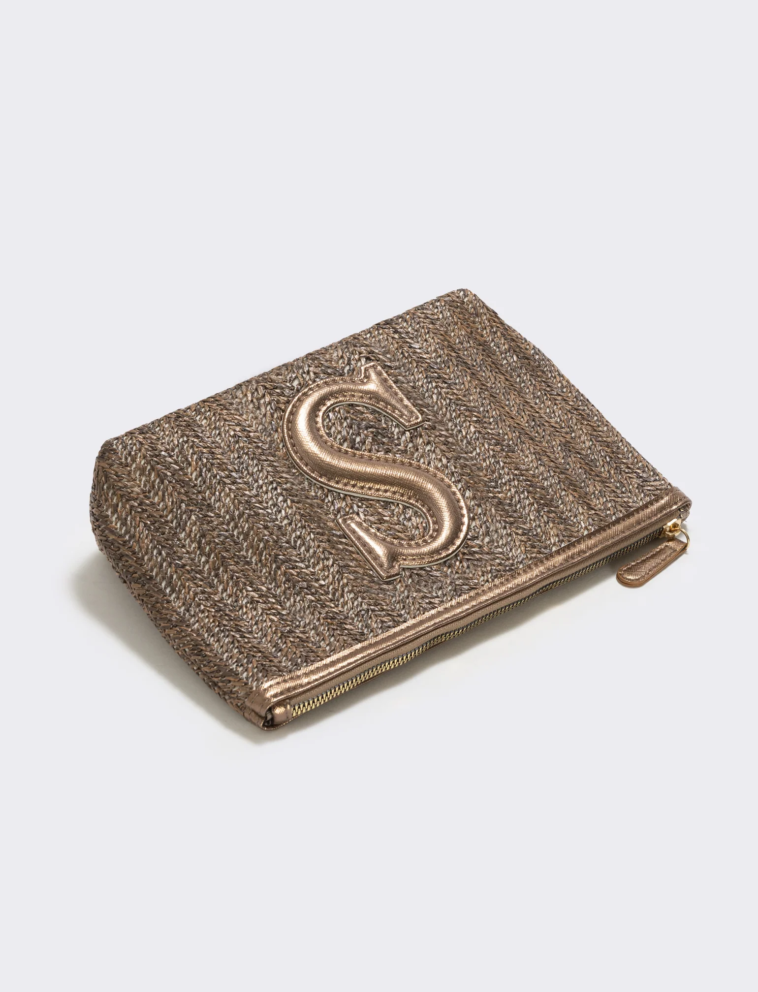 Pochette effetto paglia con lettera - Var 7 - Image 2