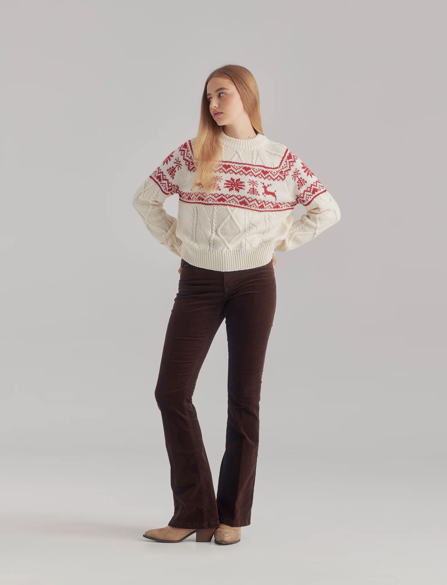 POLLOVER CON LAVORAZIONE JACQUARD TEMA NATALE - var 1 - Image 3