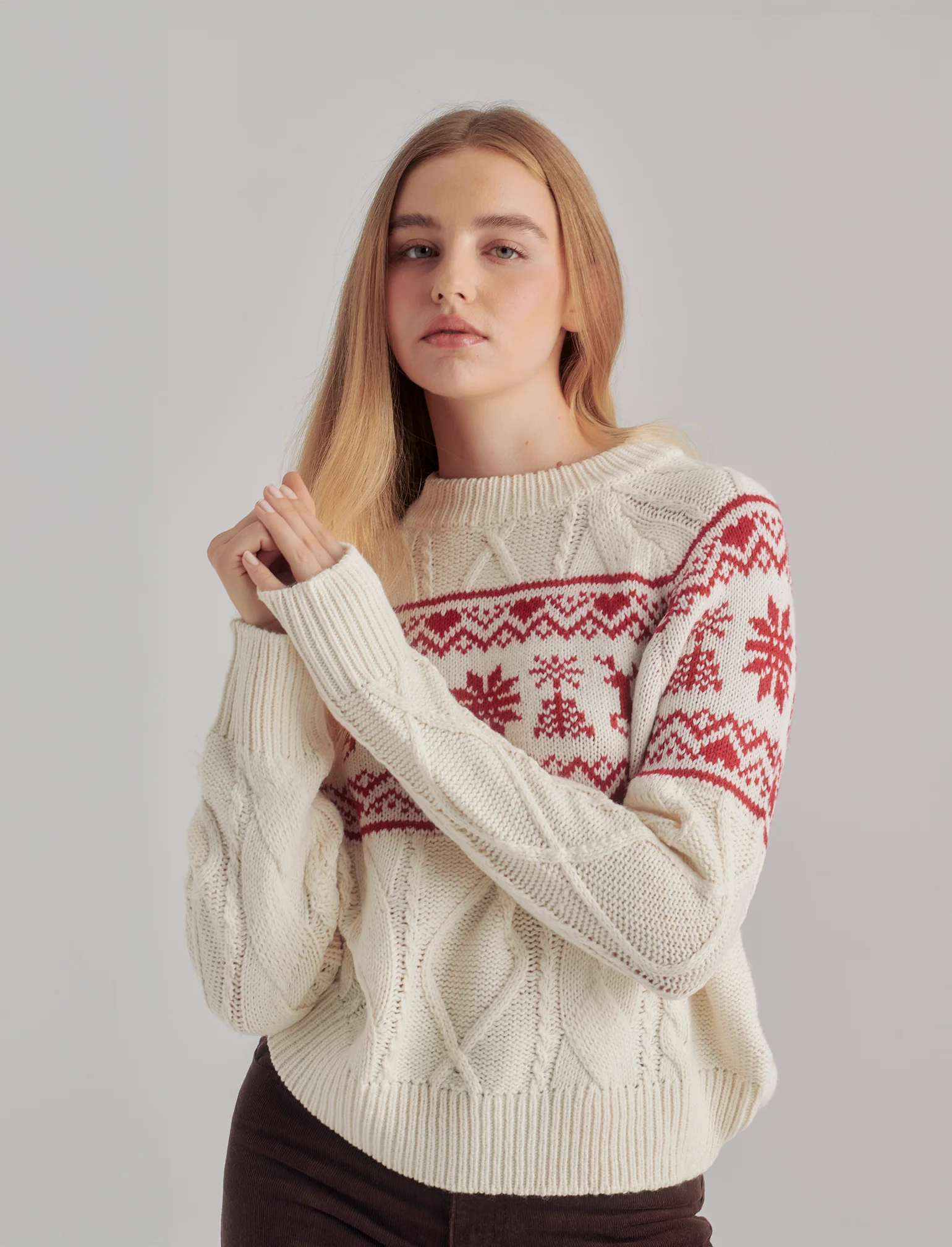 POLLOVER CON LAVORAZIONE JACQUARD TEMA NATALE - var 1 - Image 4